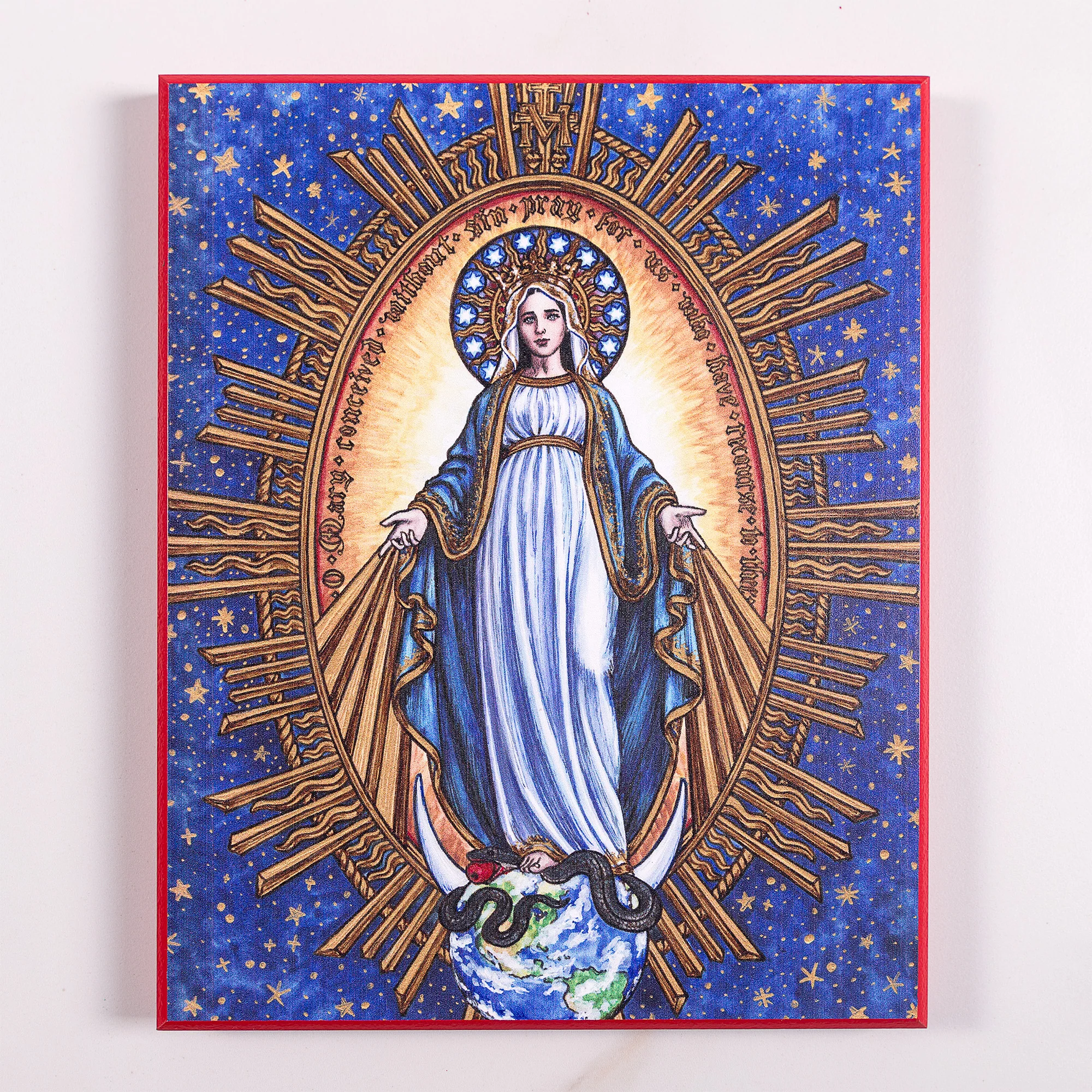 Our Lady of Grace Contemporary Wall Plaque - 8" x 10"