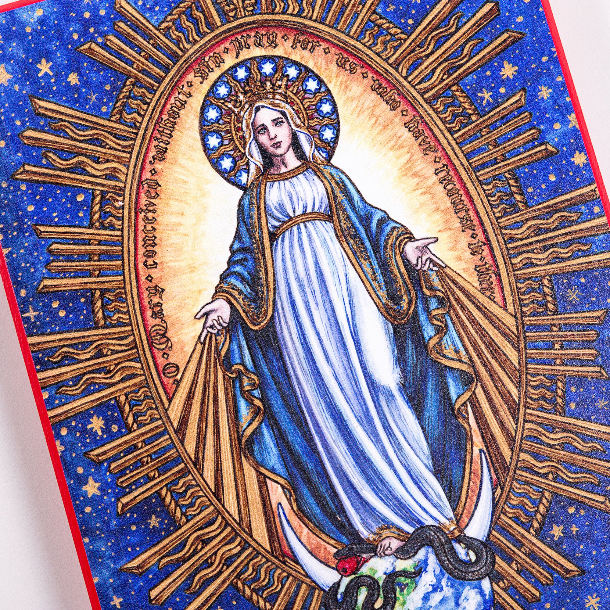 Our Lady of Grace Contemporary Wall Plaque - 8" x 10" - Image 4
