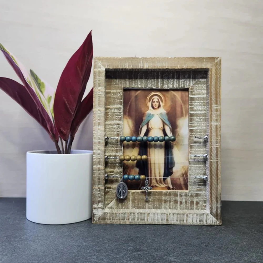 Our Lady of Grace Framed Print Abacus Rosary