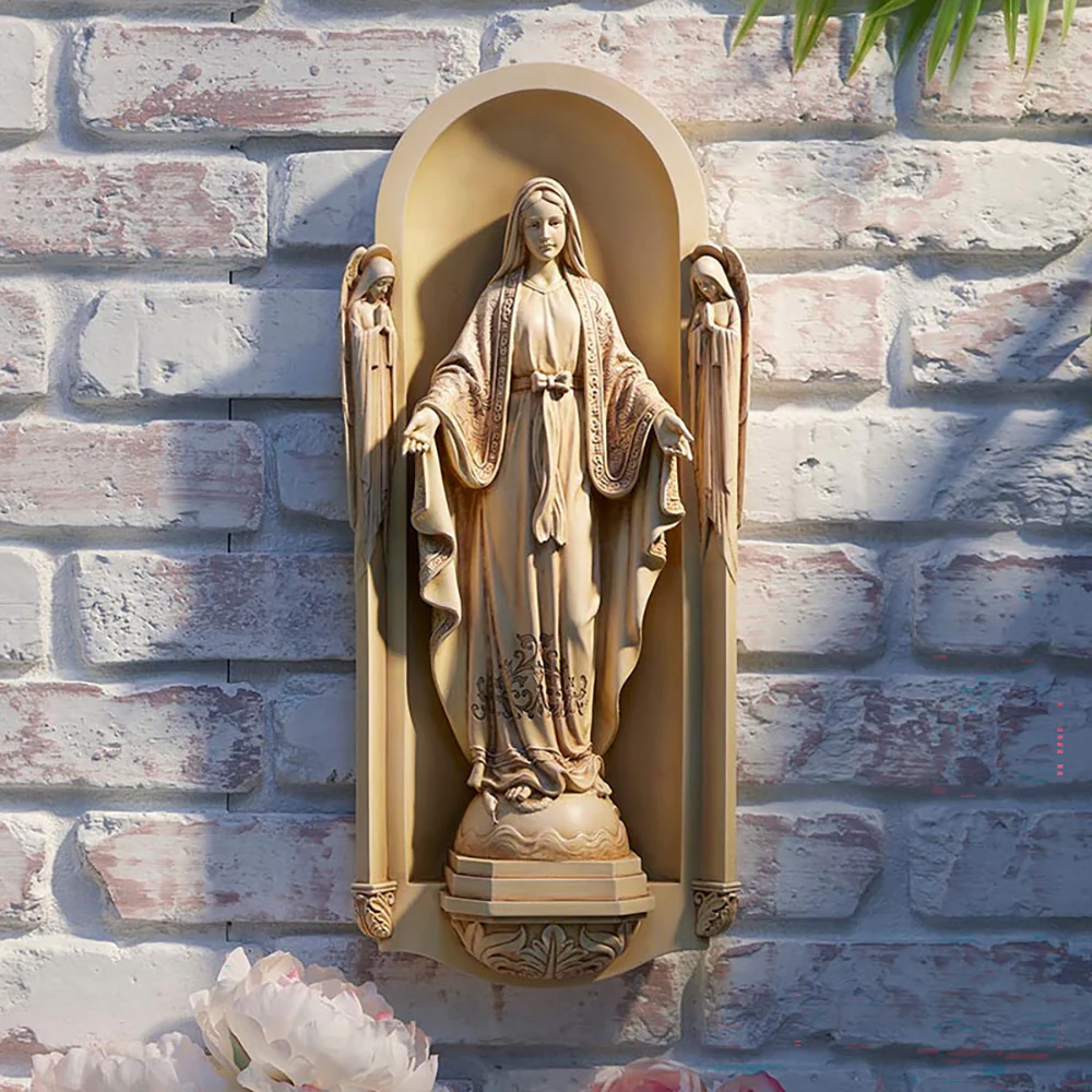 Our Lady of Grace Garden Plaque - 18" - Image 4