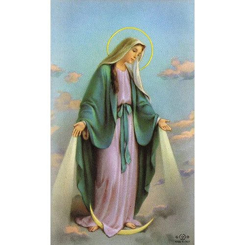 Laminated Our Lady of Grace Personalized Prayer Card (Priced Per Card)