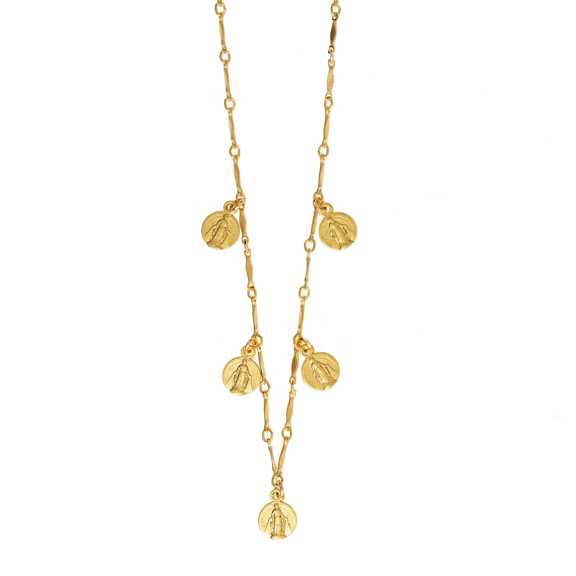 Our Lady of Grace Petite Medallion Necklace - Image 3