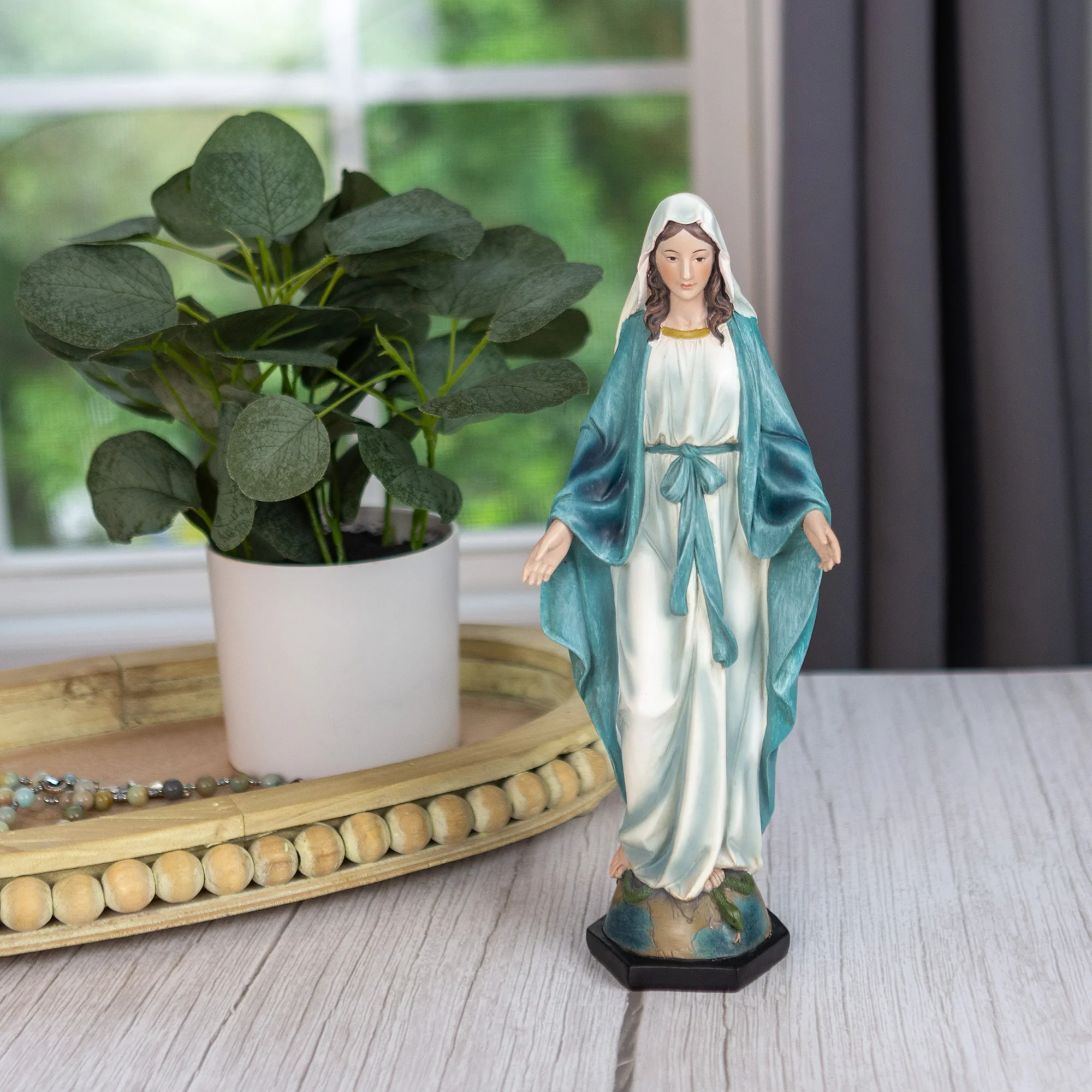 Our Lady of Grace Statue 10.25" - Image 2
