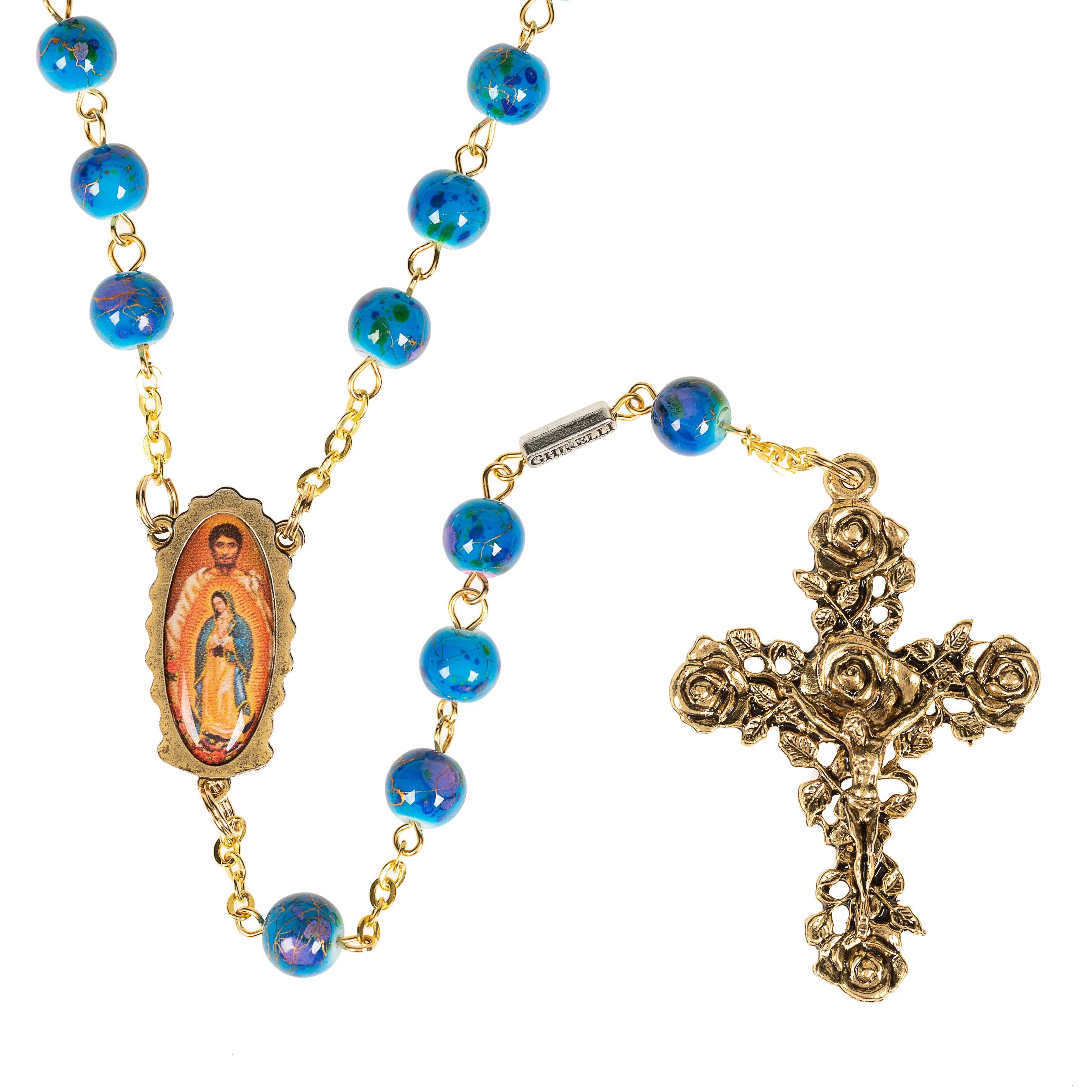 Our Lady of Guadalupe Bohemian Glass Rosary - Image 2