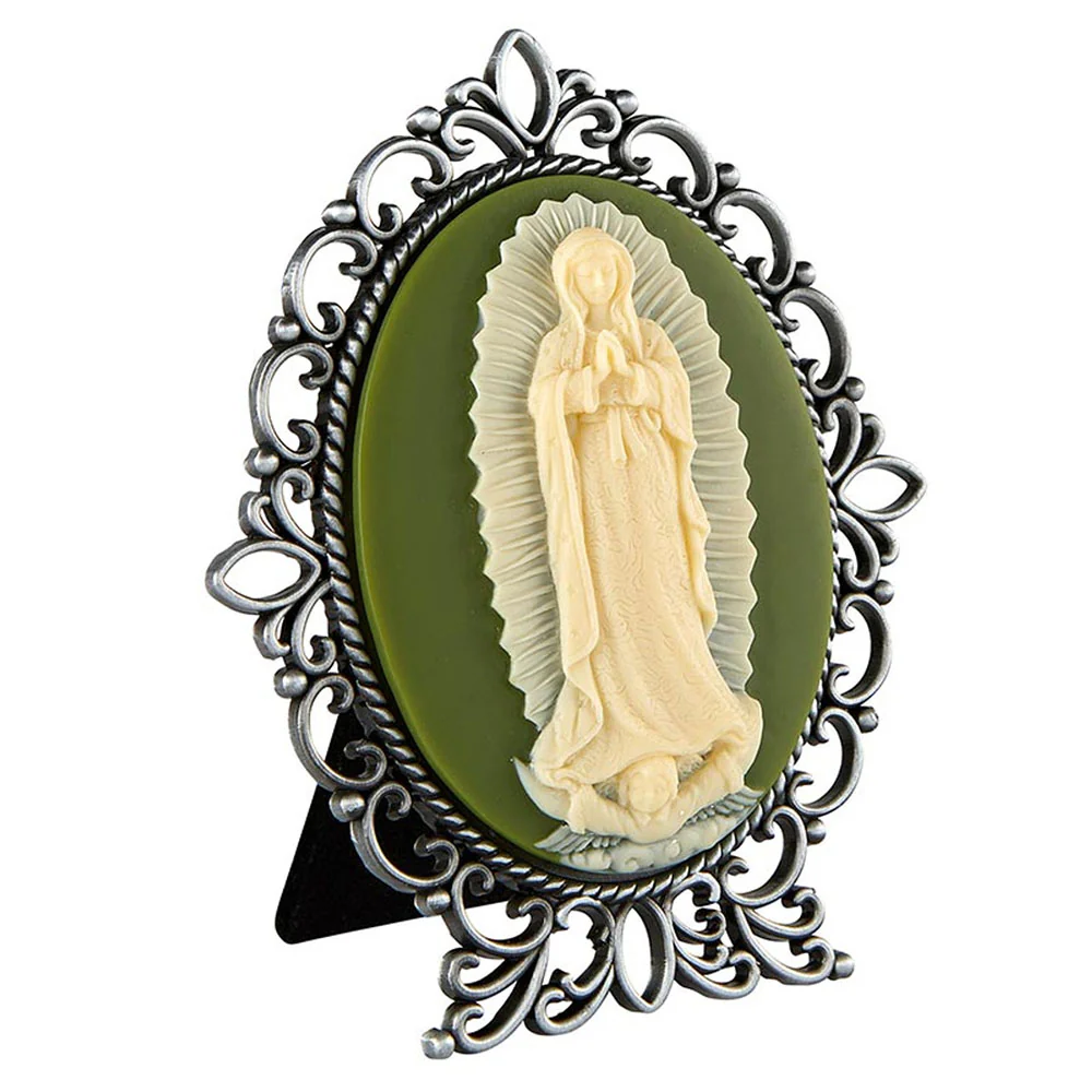 Our Lady of Guadalupe Cameo Plaque - 5" - Image 2