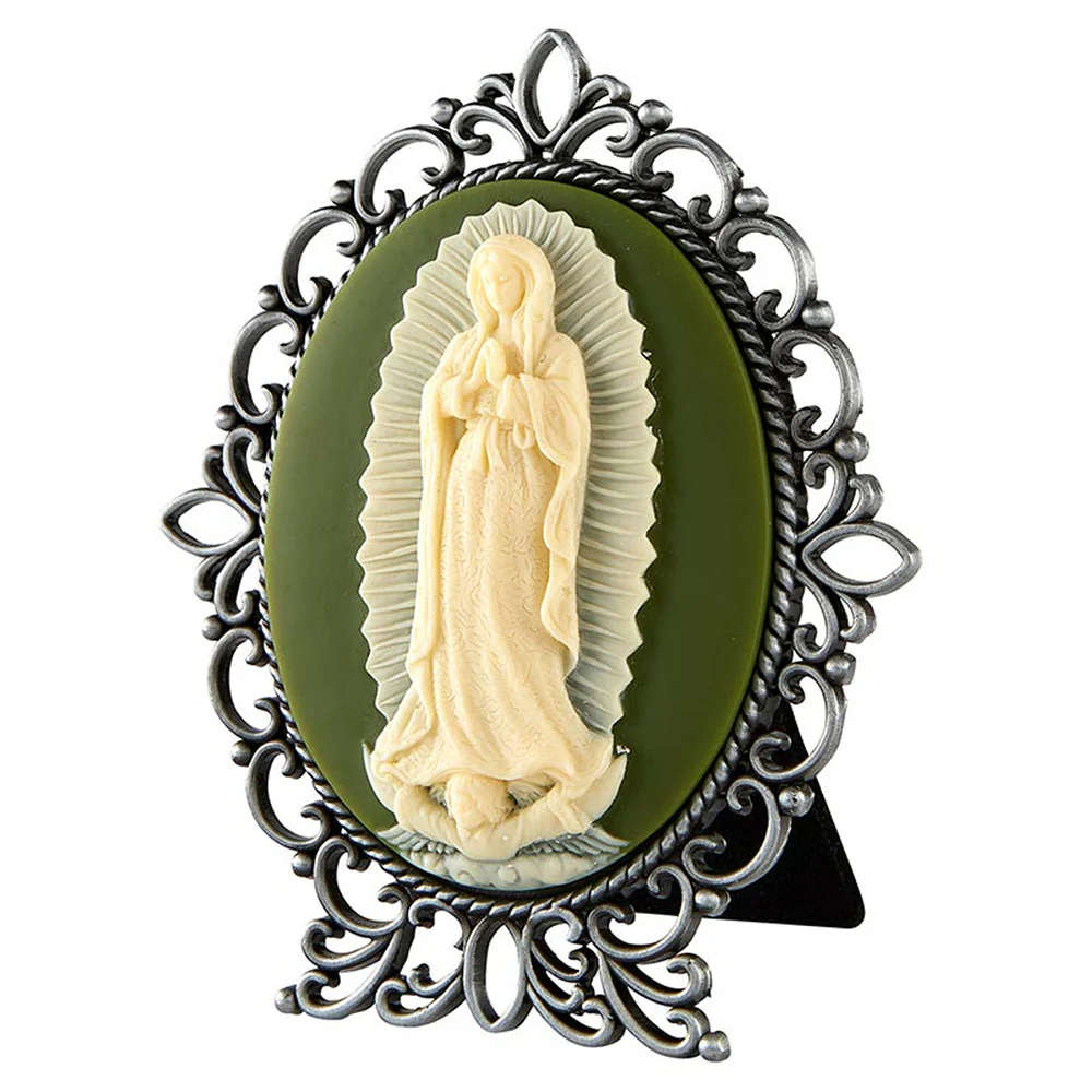 Our Lady of Guadalupe Cameo Plaque - 5" - Image 3