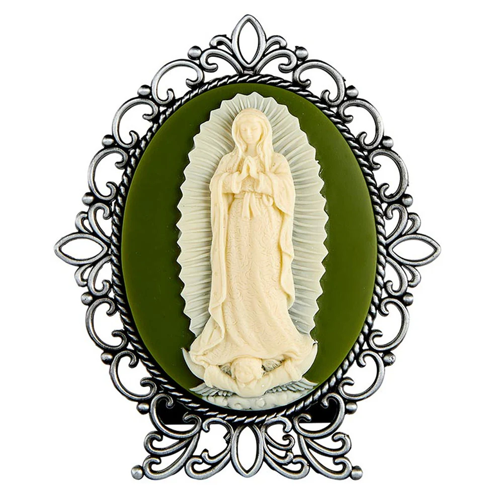 Our Lady of Guadalupe Cameo Plaque - 5" - Image 4