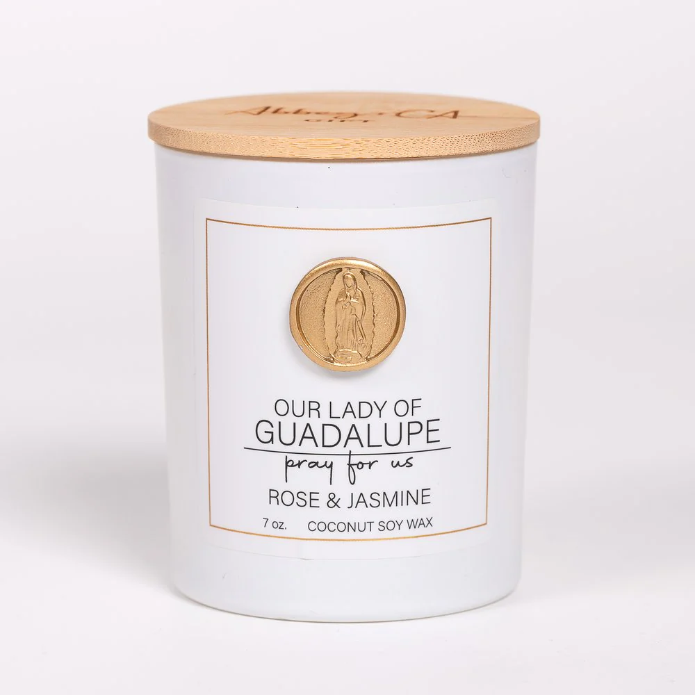 Our Lady of Guadalupe Candle - Rose & Jasmine