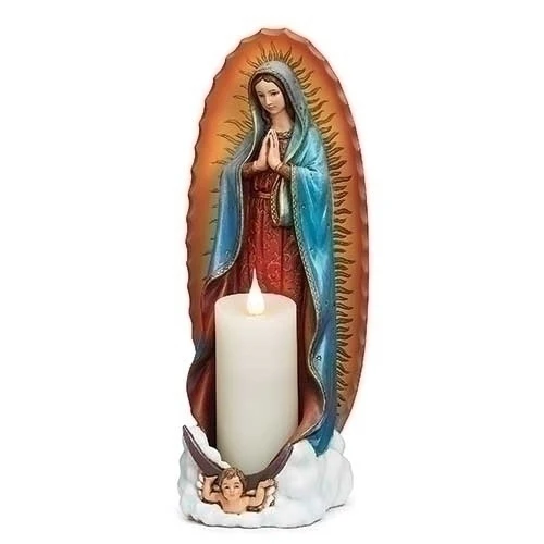 Our Lady of Guadalupe Candleholder & Statue