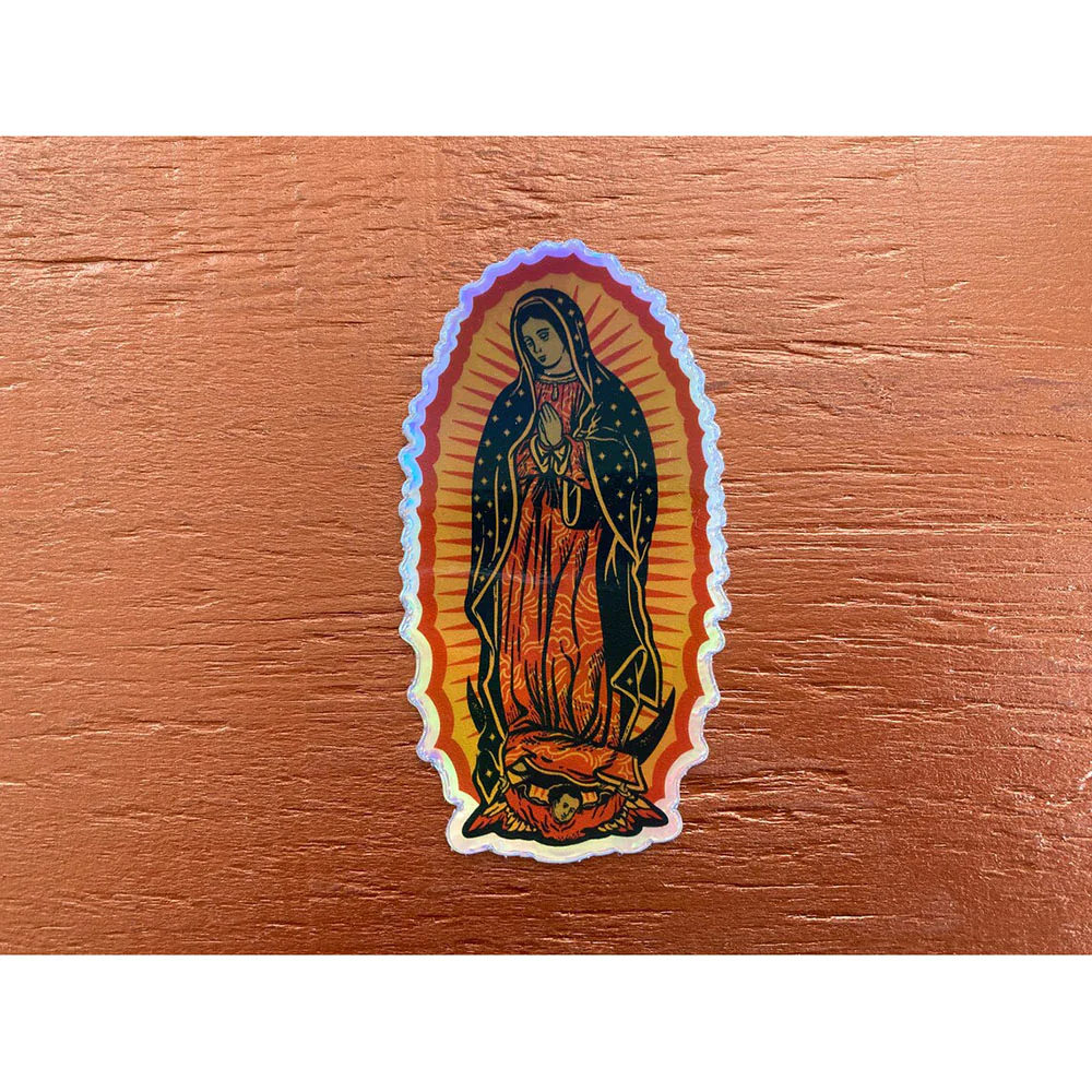 Our Lady of Guadalupe Holographic Vinyl Sticker - 4"