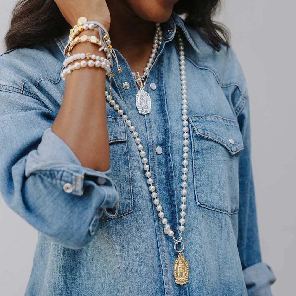 Our Lady of Guadalupe Pearl Necklace - Image 5