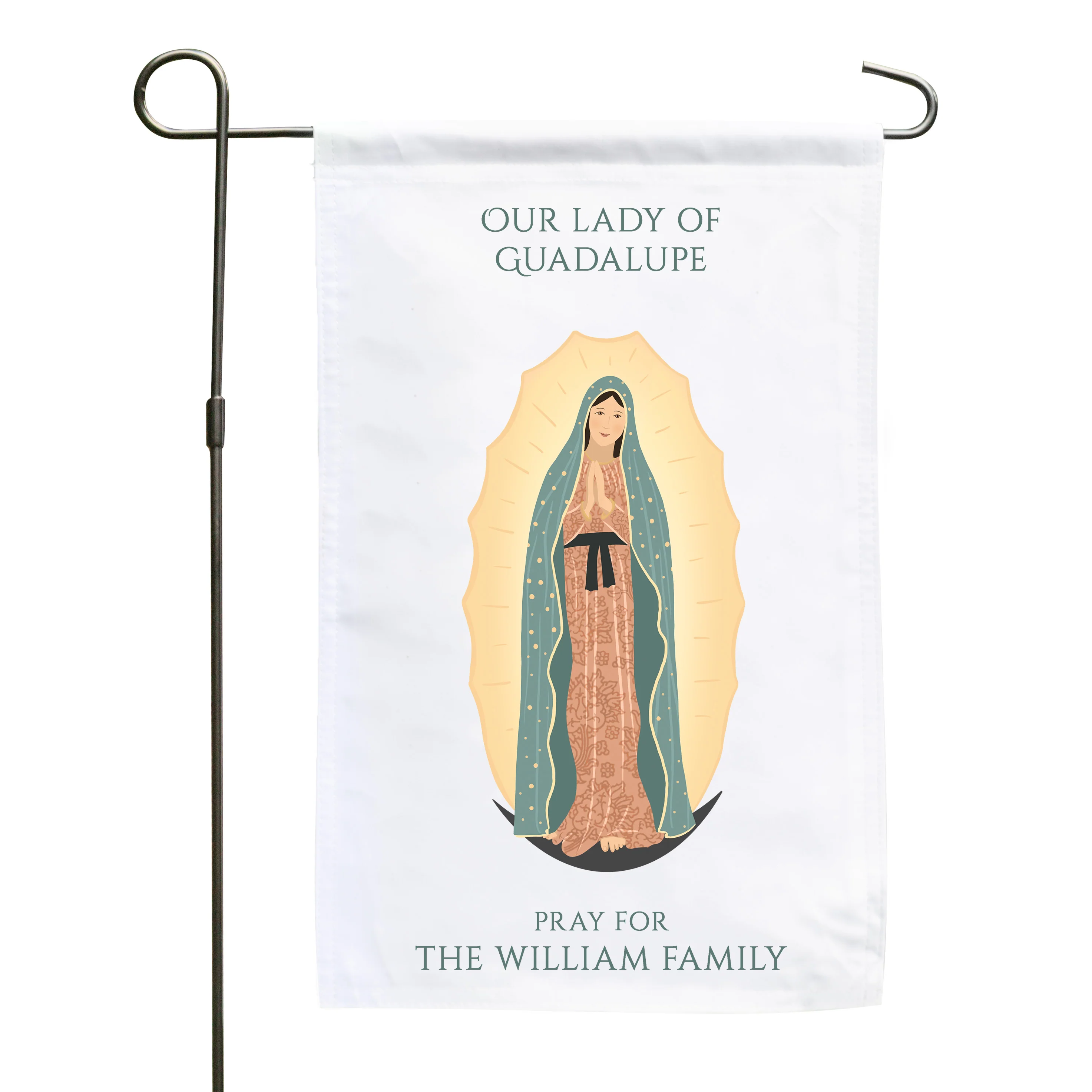 Our Lady of Guadalupe Personalized Garden Flag