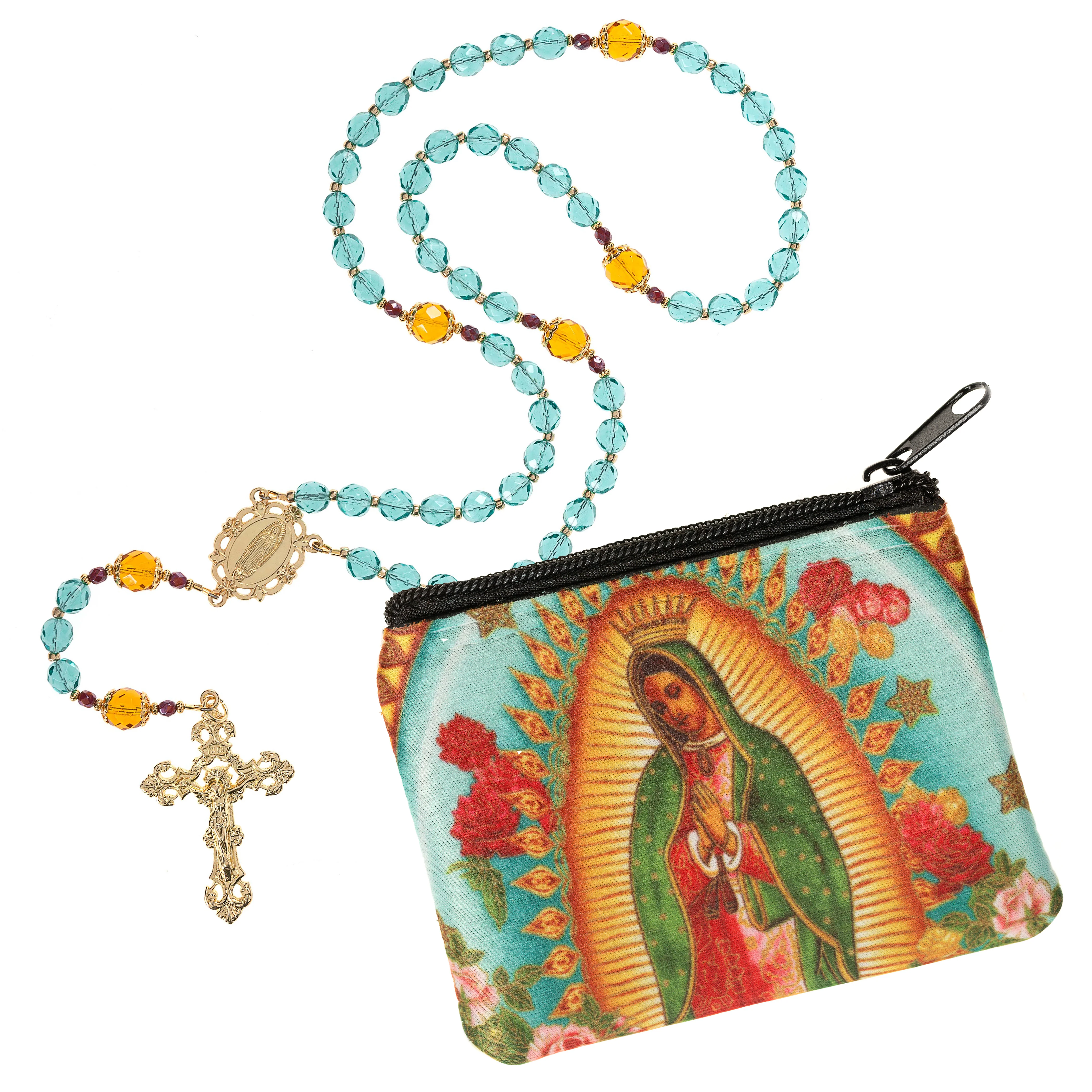 Our Lady of Guadalupe Rosary and Pouch Set - Image 2