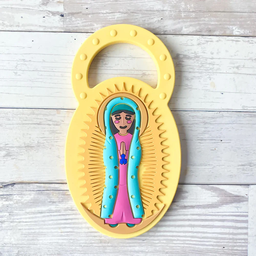 Our Lady of Guadalupe Silicone Teething Ring