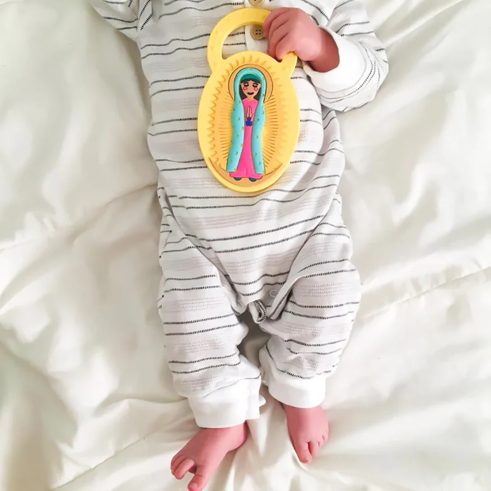 Our Lady of Guadalupe Silicone Teething Ring - Image 2