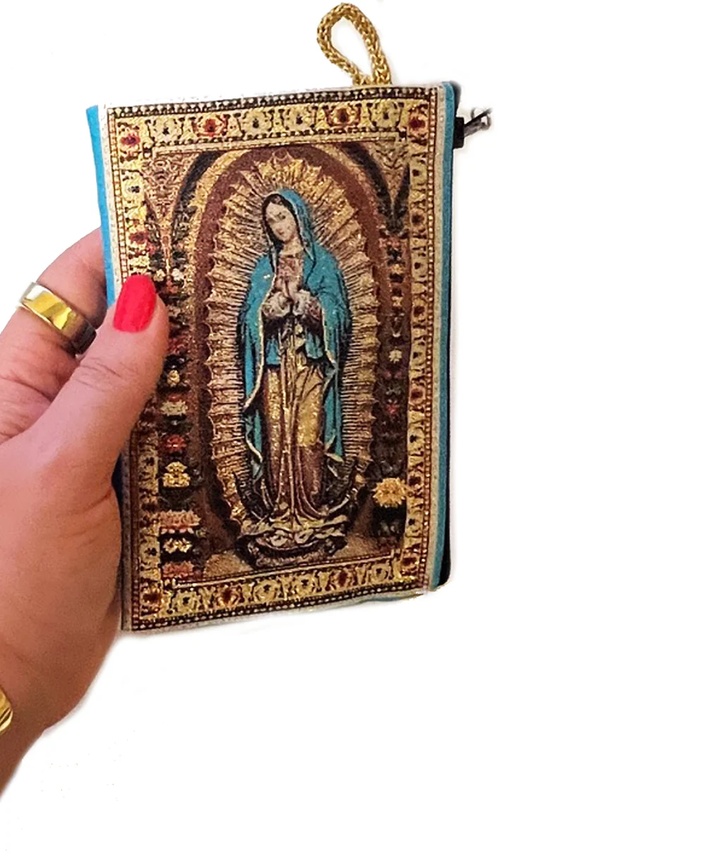 Our Lady of Guadalupe & St. Michael Two Sided Rosary Pouch - Image 2