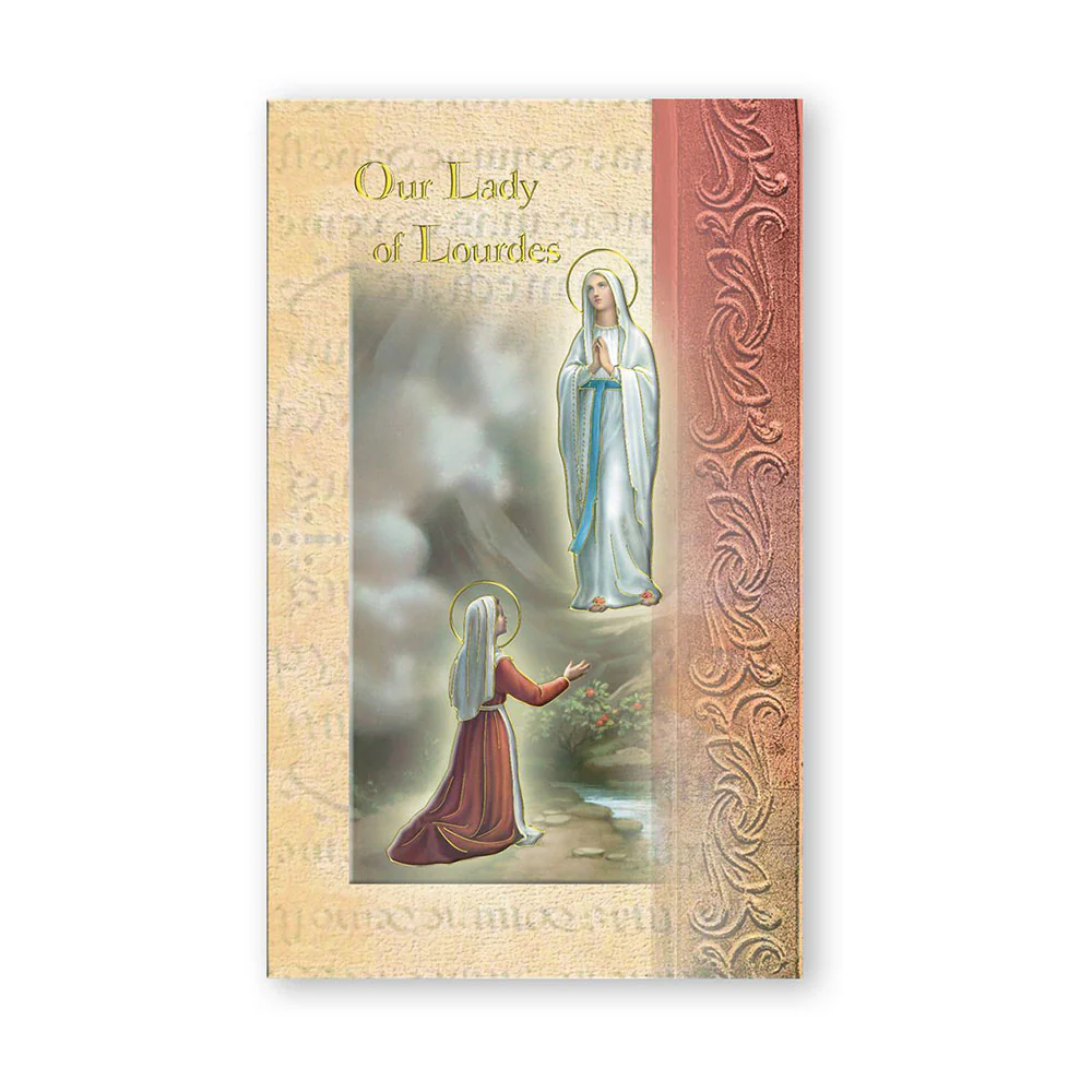 Our Lady of Lourdes Folded Prayer Card