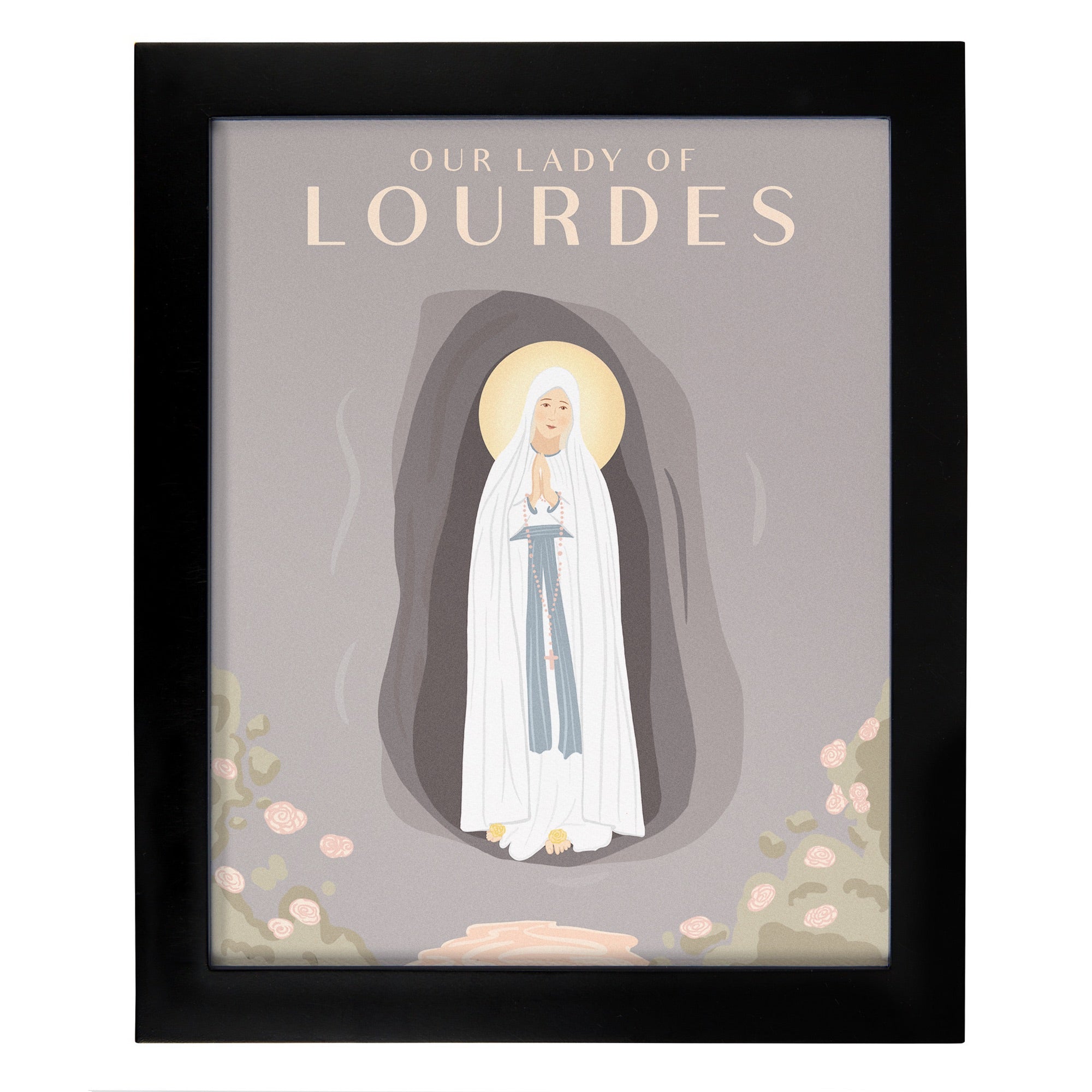 Our Lady of Lourdes Framed Travel Print