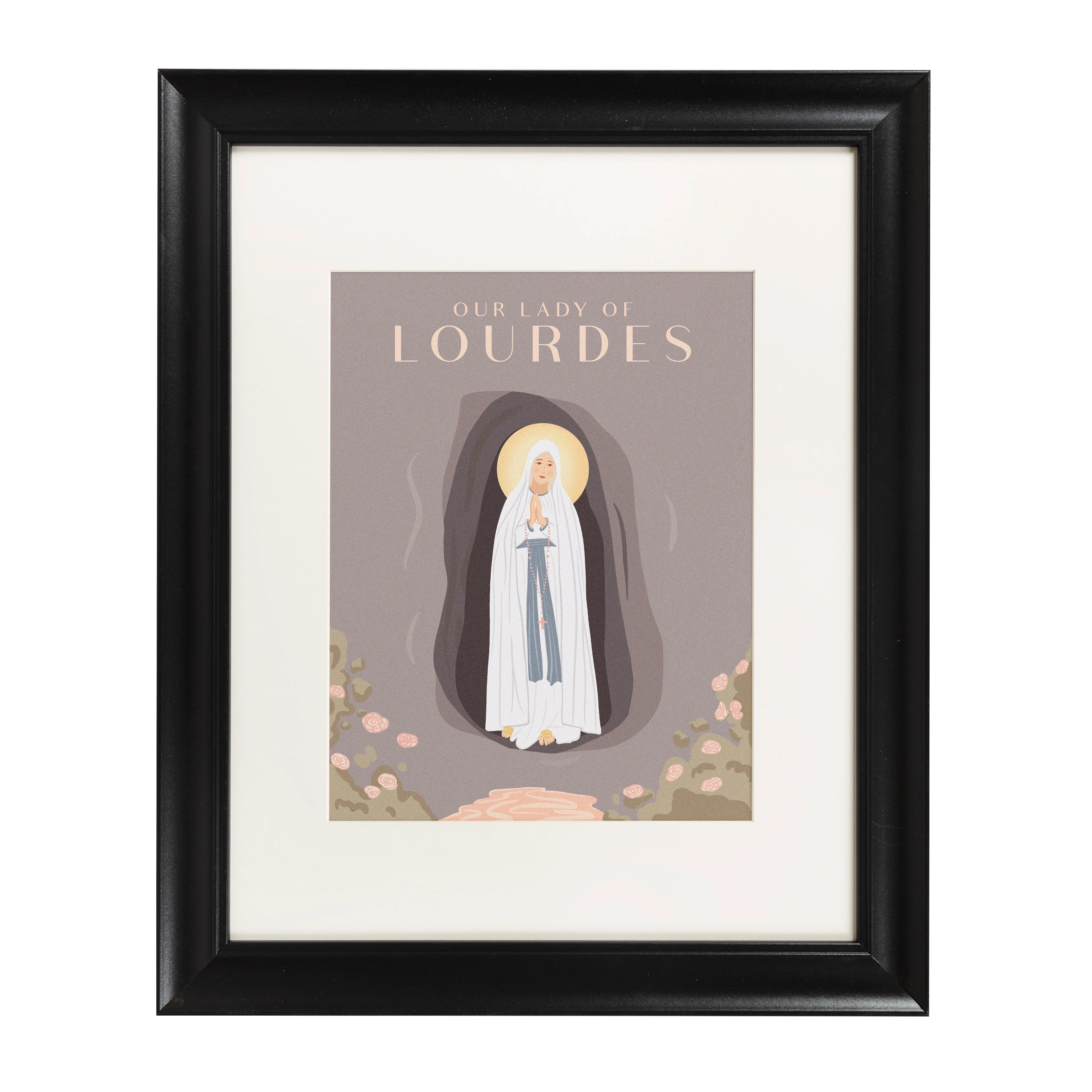 Our Lady of Lourdes Framed Travel Print - Image 3