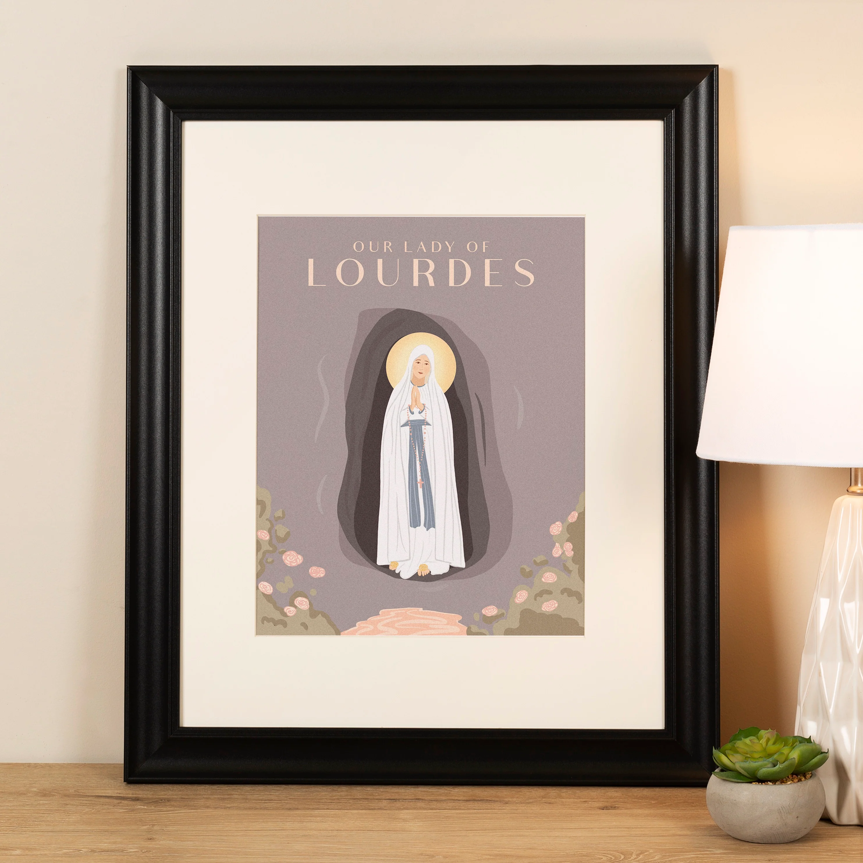 Our Lady of Lourdes Framed Travel Print - Image 4