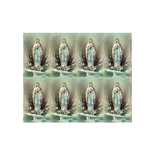 Laminated Our Lady of Lourdes Personalized Prayer Card (Priced Per Card) - Image 2