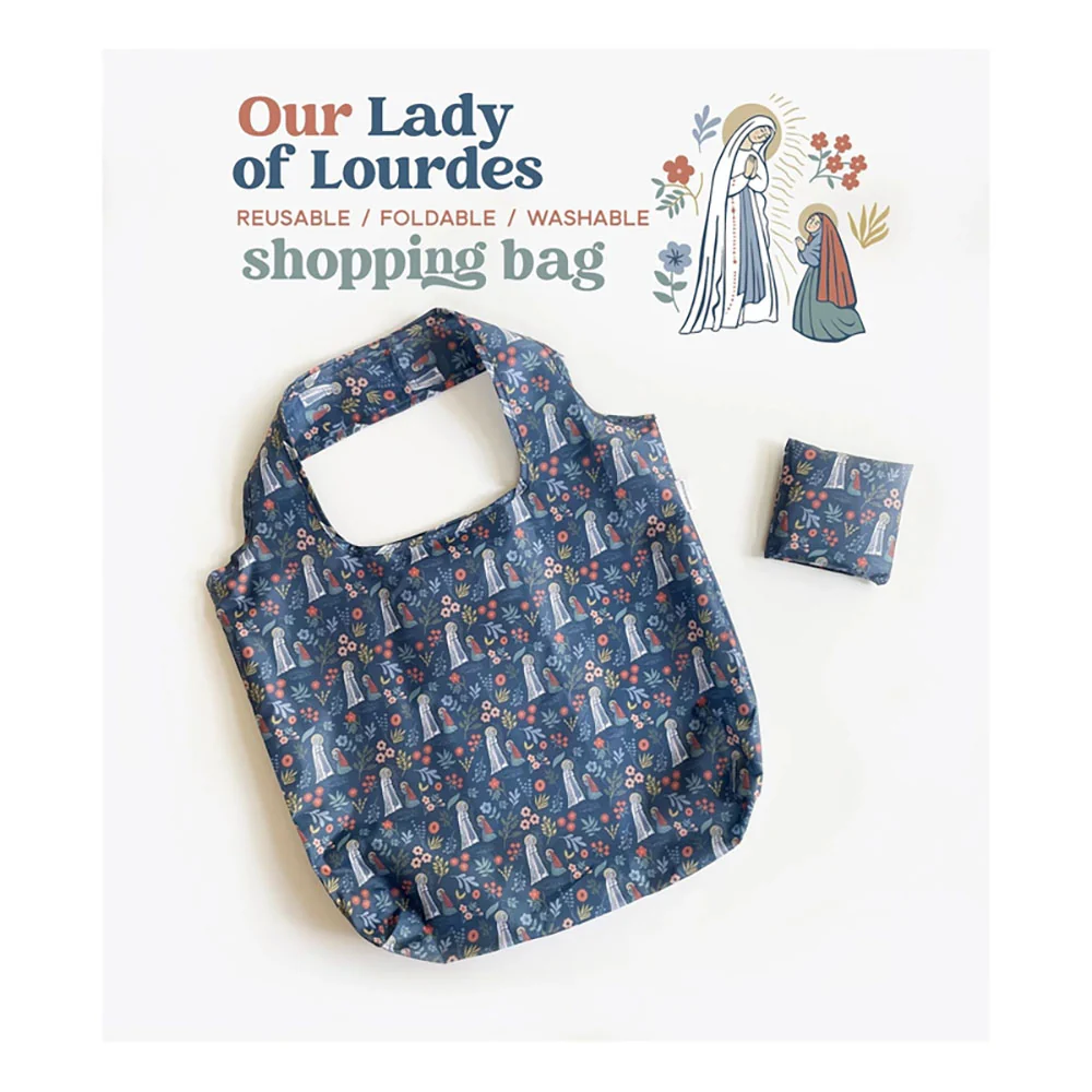 Our Lady of Lourdes Reusable Tote Bag