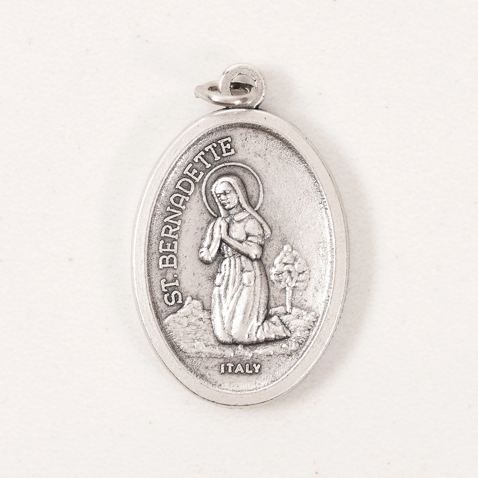Our Lady of Lourdes & St. Bernadette Medals - Bulk Pack of 25 - Image 2