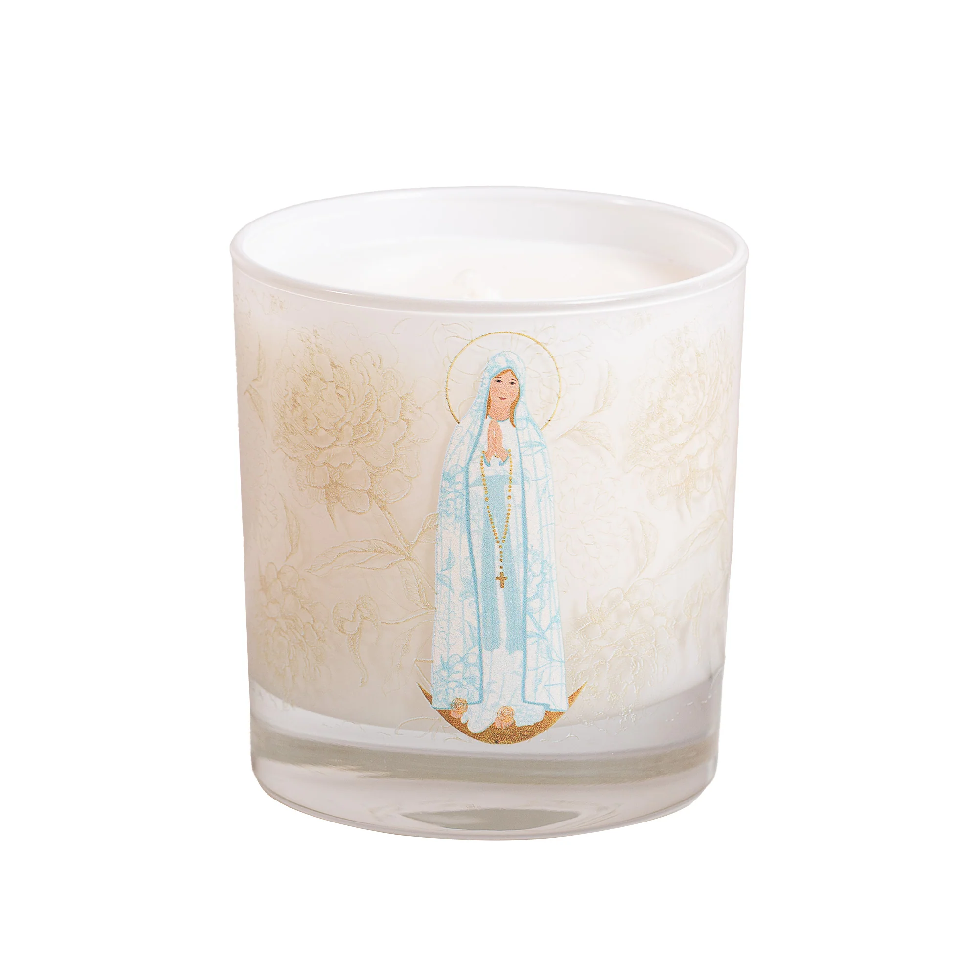 Our Lady of Lourdes Toile Candle - Image 3