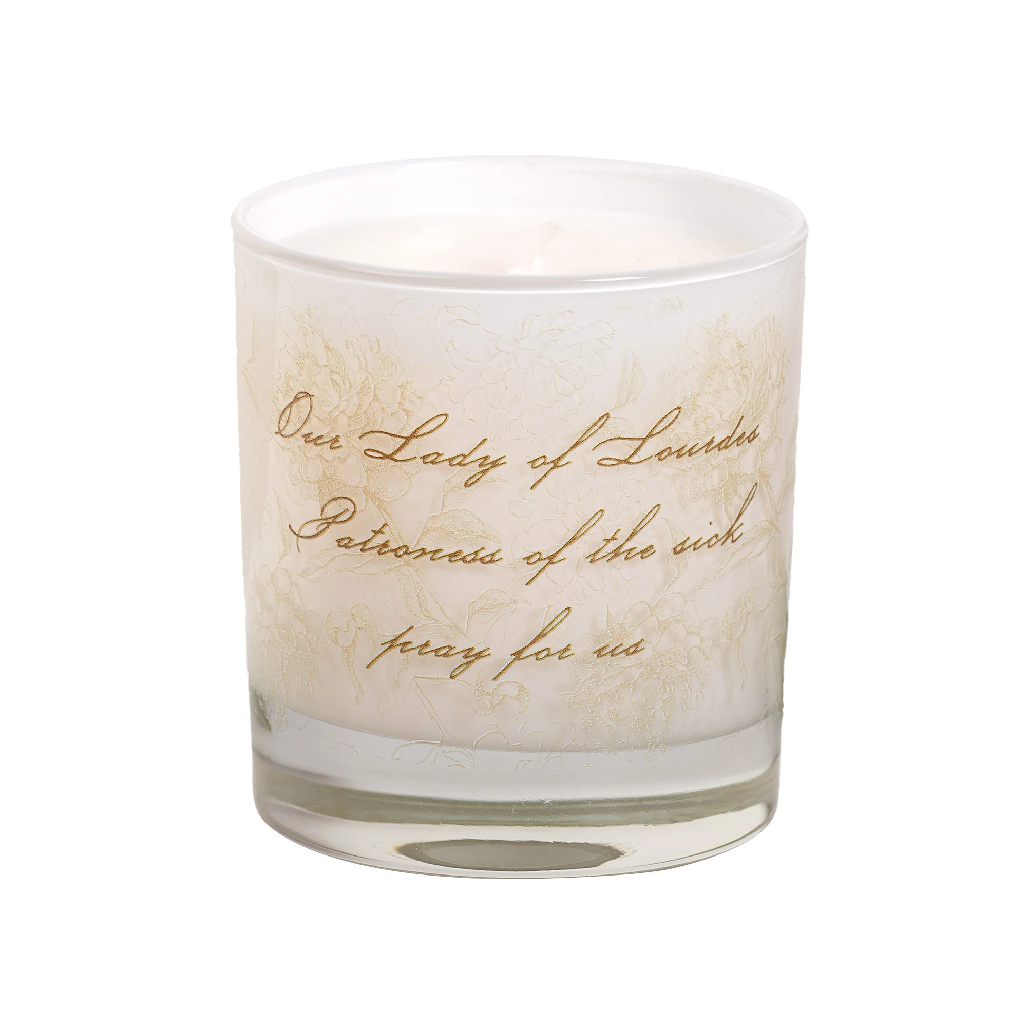 Our Lady of Lourdes Toile Candle - Image 4