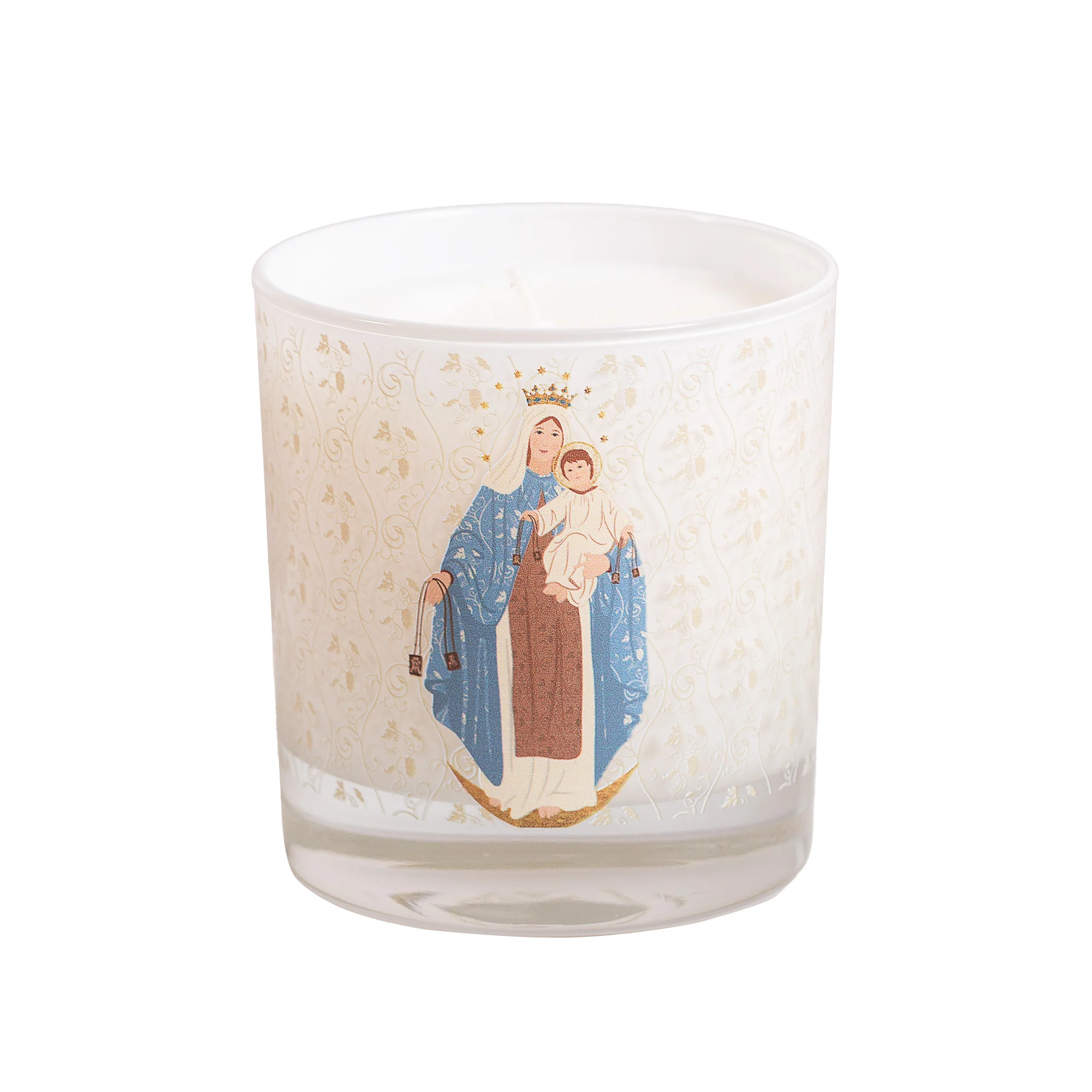 Our Lady of Mt. Carmel Toile Candle - Image 3
