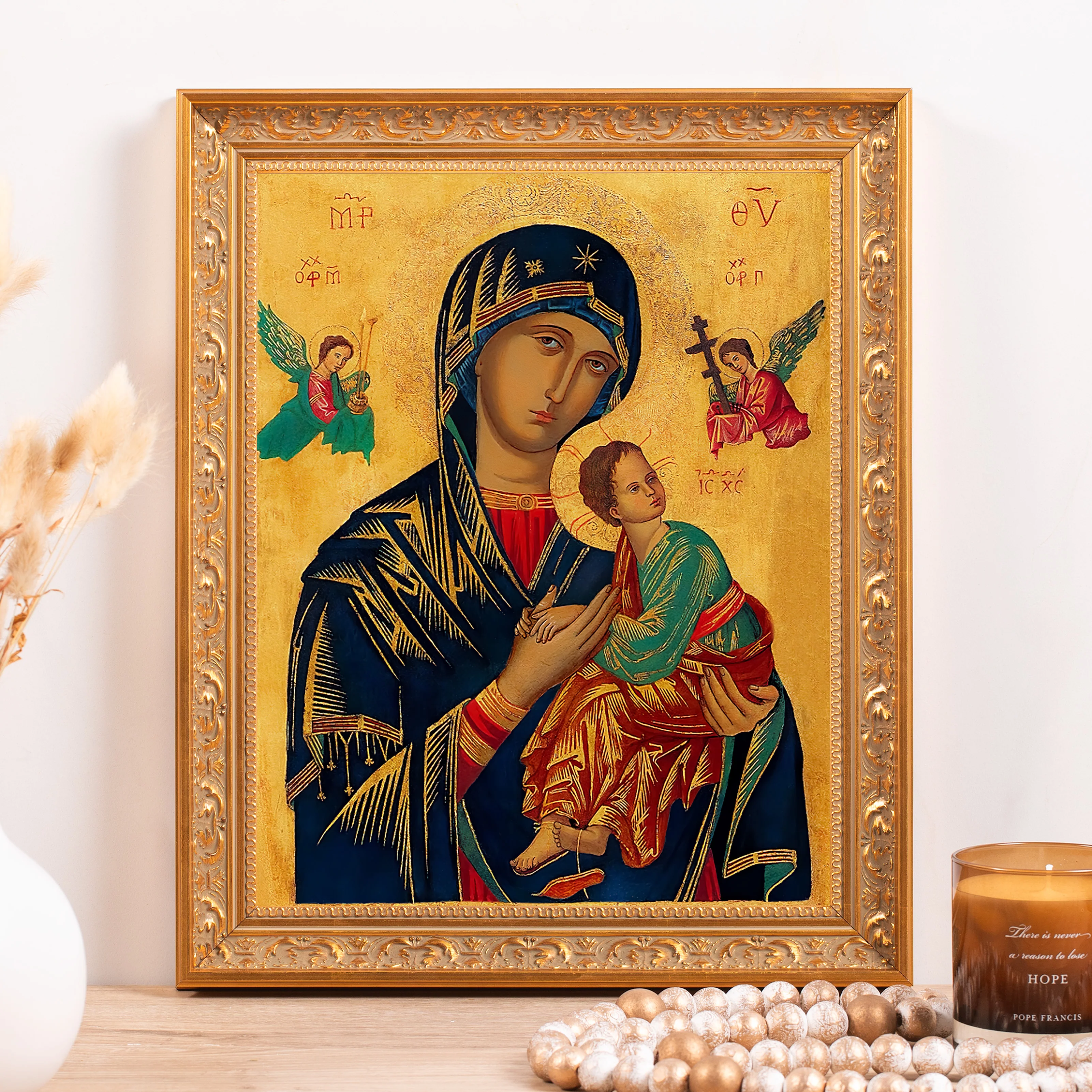 Our Lady of Perpetual Help Framed Canvas - Sacred Classics Collection