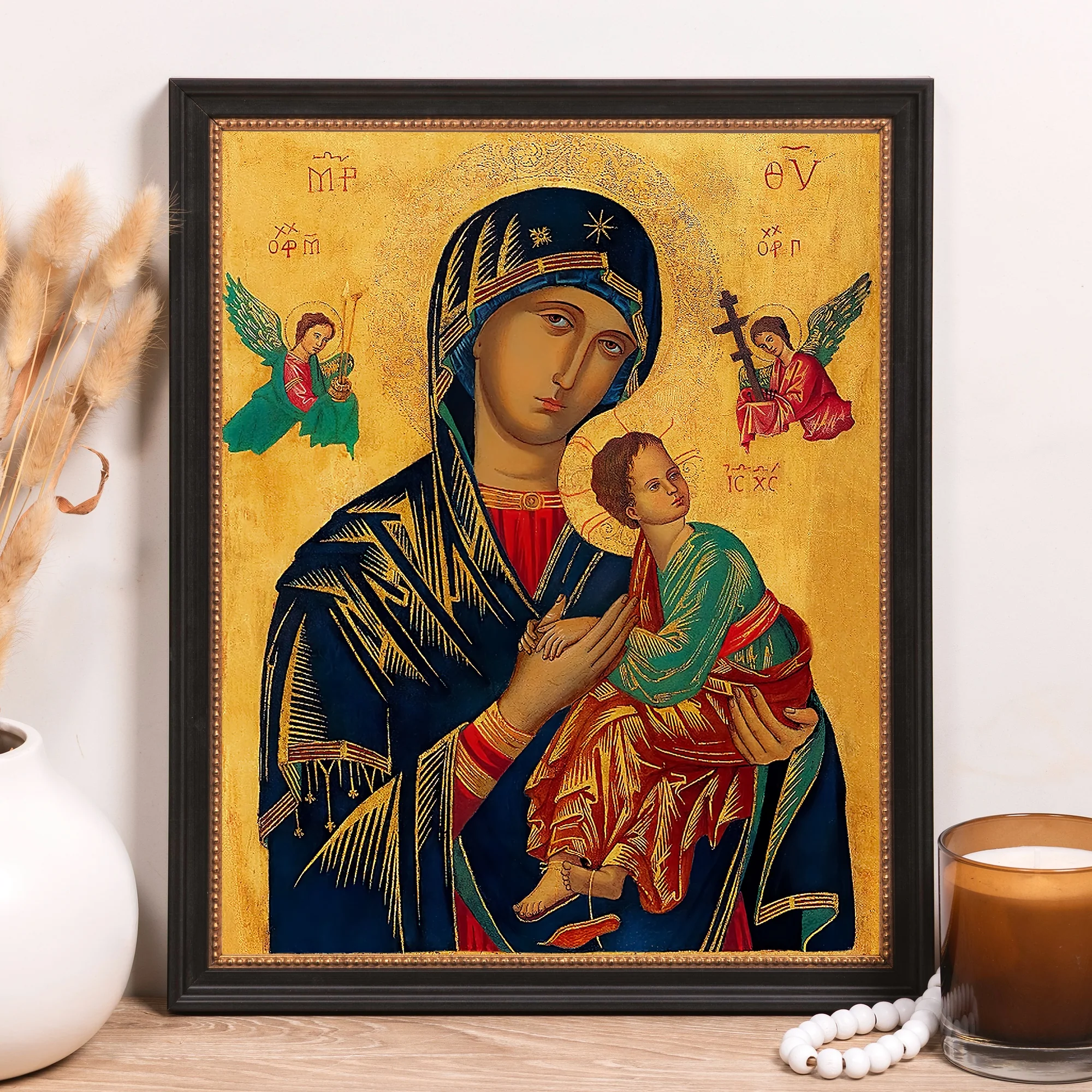 Our Lady of Perpetual Help Framed Canvas - Sacred Classics Collection - Image 7