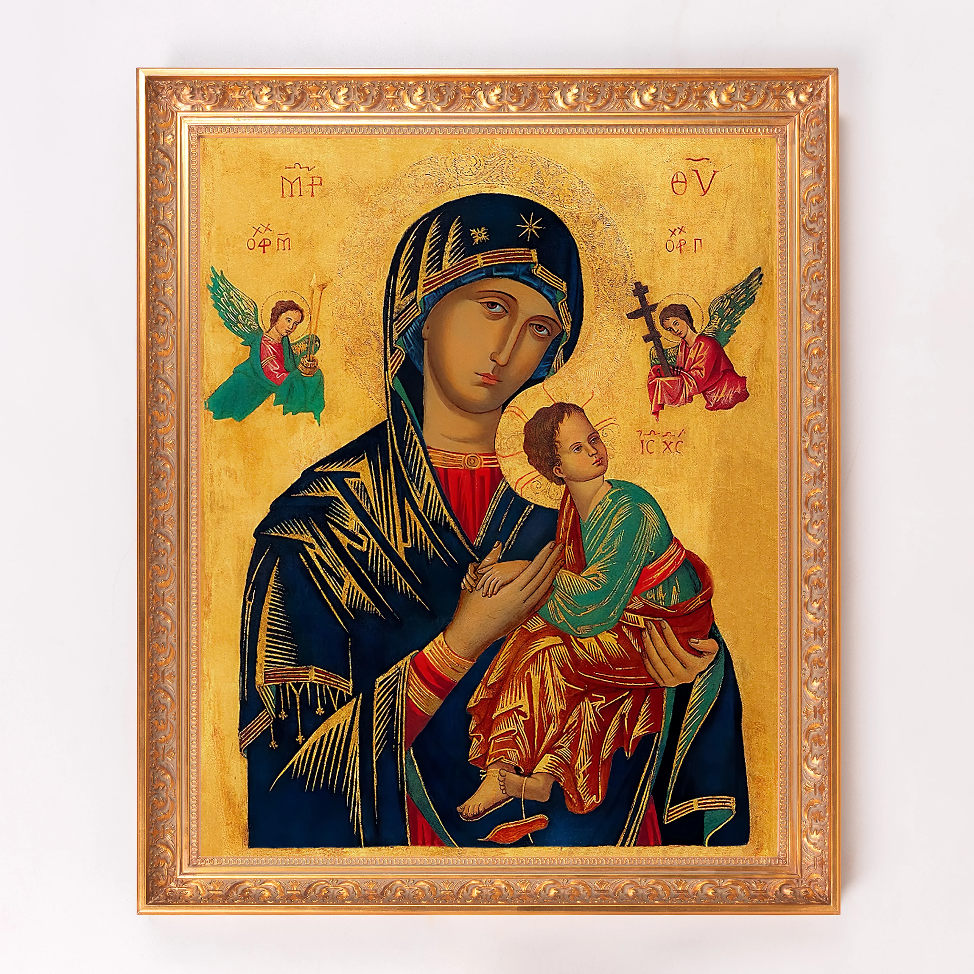Our Lady of Perpetual Help Framed Canvas - Sacred Signature Collection - Image 2