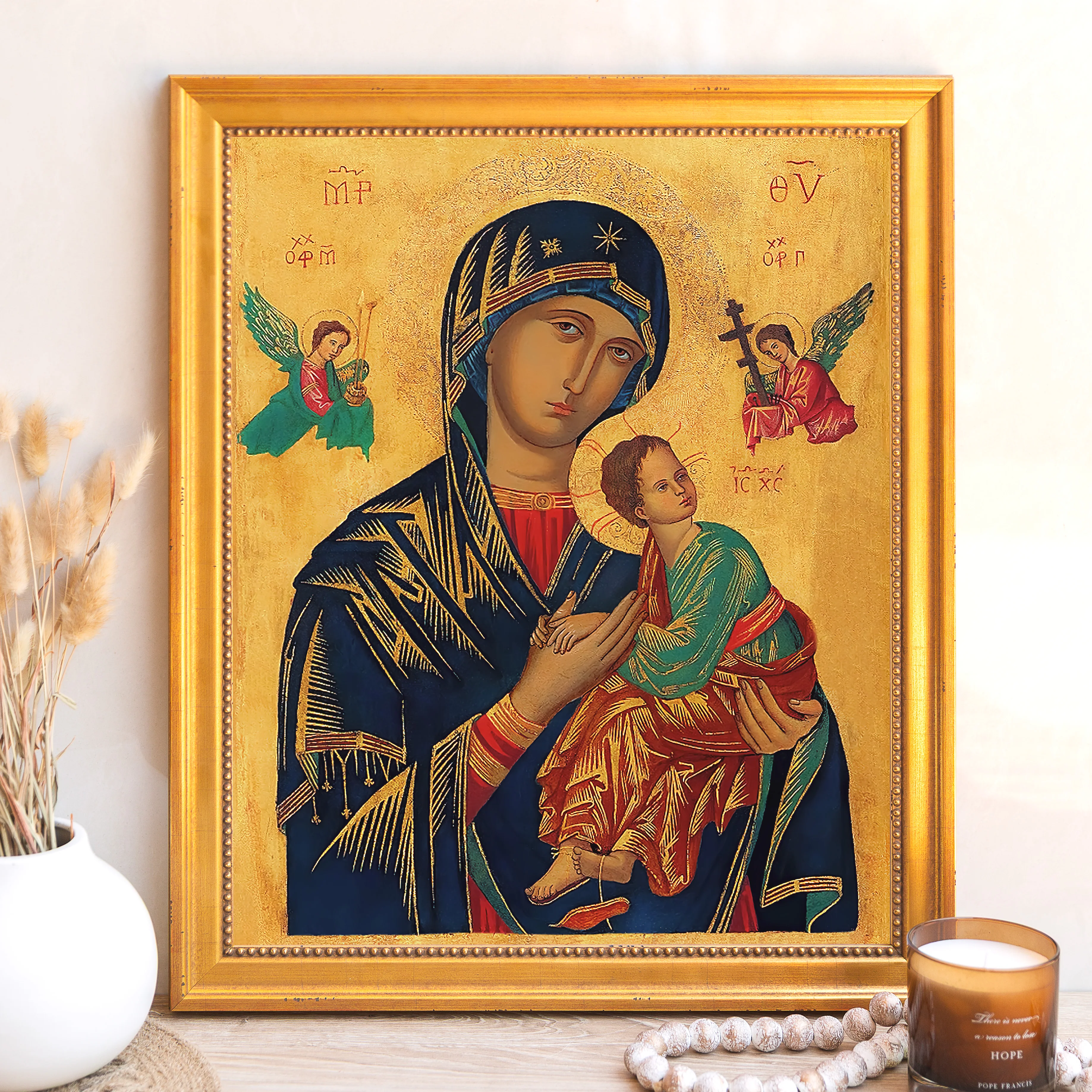 Our Lady of Perpetual Help Framed Canvas - Sacred Signature Collection - Image 7