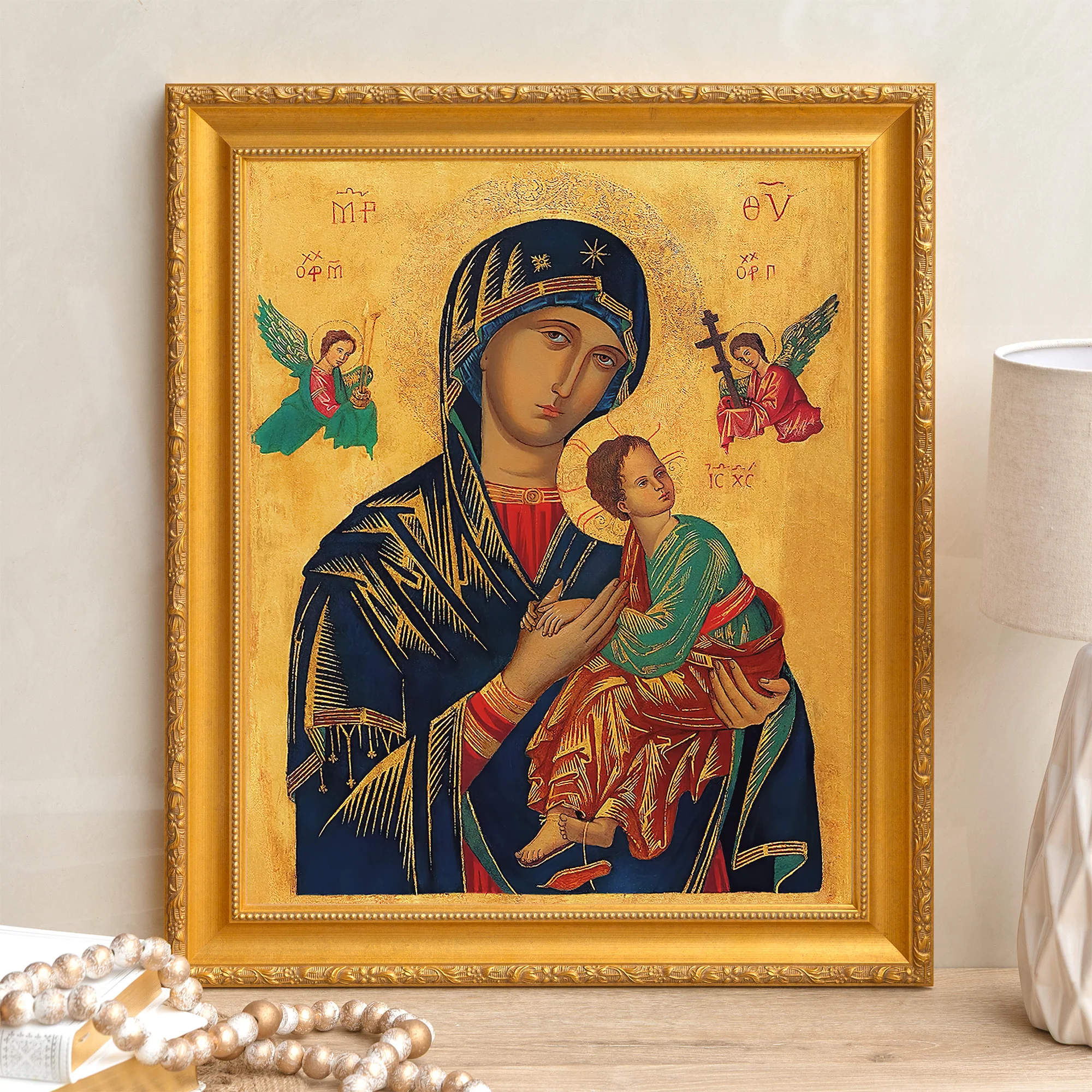 Our Lady of Perpetual Help Framed Canvas - Sacred Signature Collection - Image 9