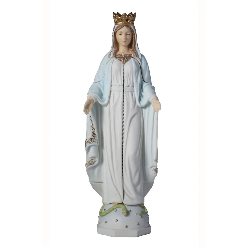 Our Lady of Sorrows Pastel Triptych Statue - 11"