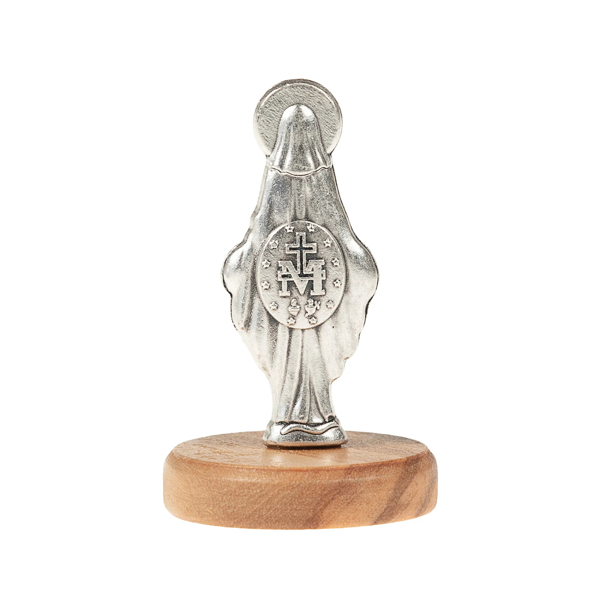 Our Lady of the Miraculous Medal Figurine  - 1.9" - Image 2