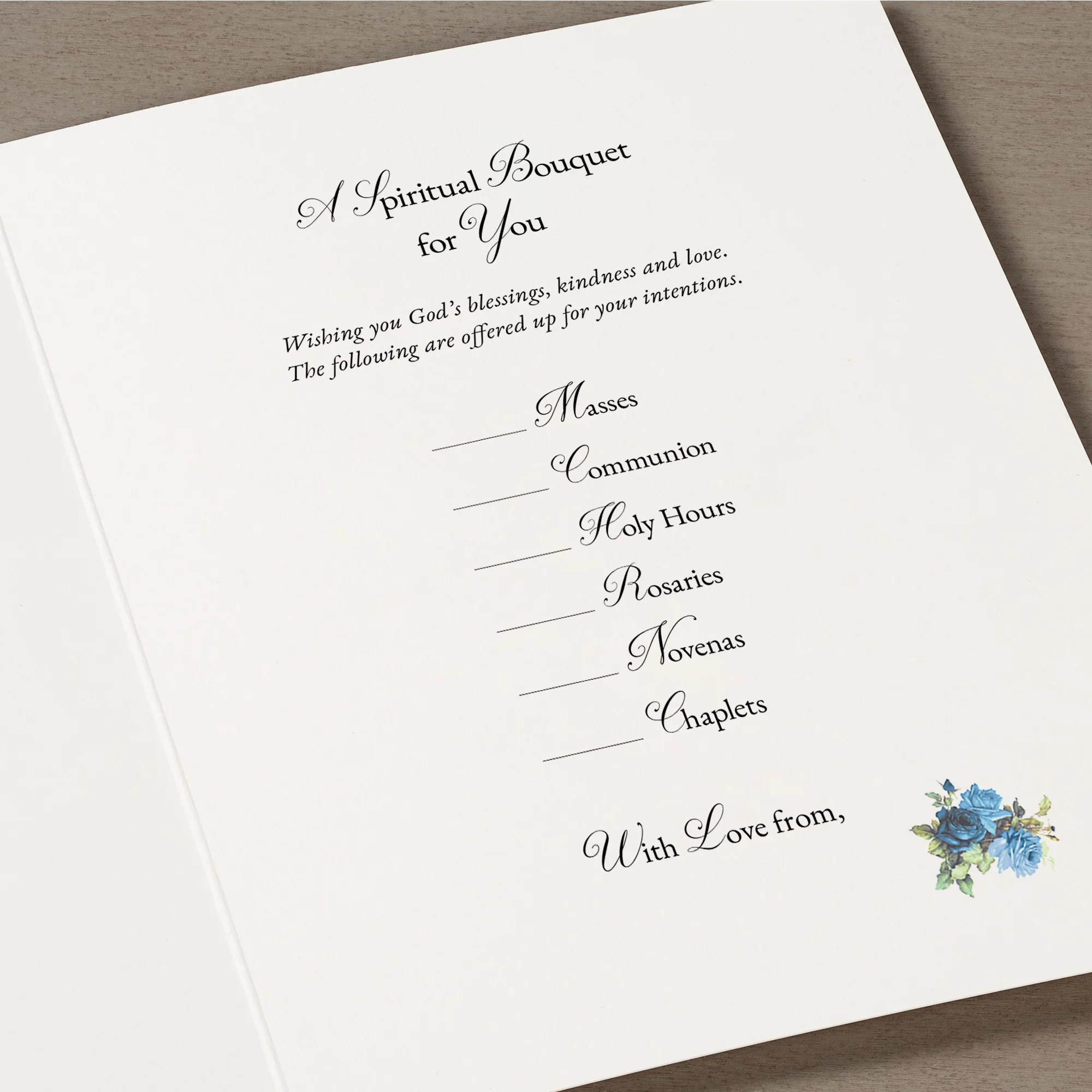 Our Lady of the Miraculous Medal Spiritual Bouquet Card - Image 2