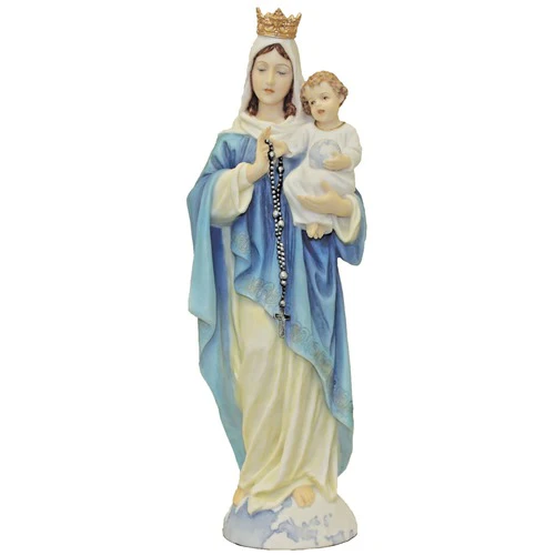 Our Lady of the Rosary Statue 10" - Image 2