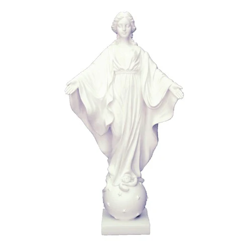 Our Lady Of The Smiles Statue, White, 9" - Image 2