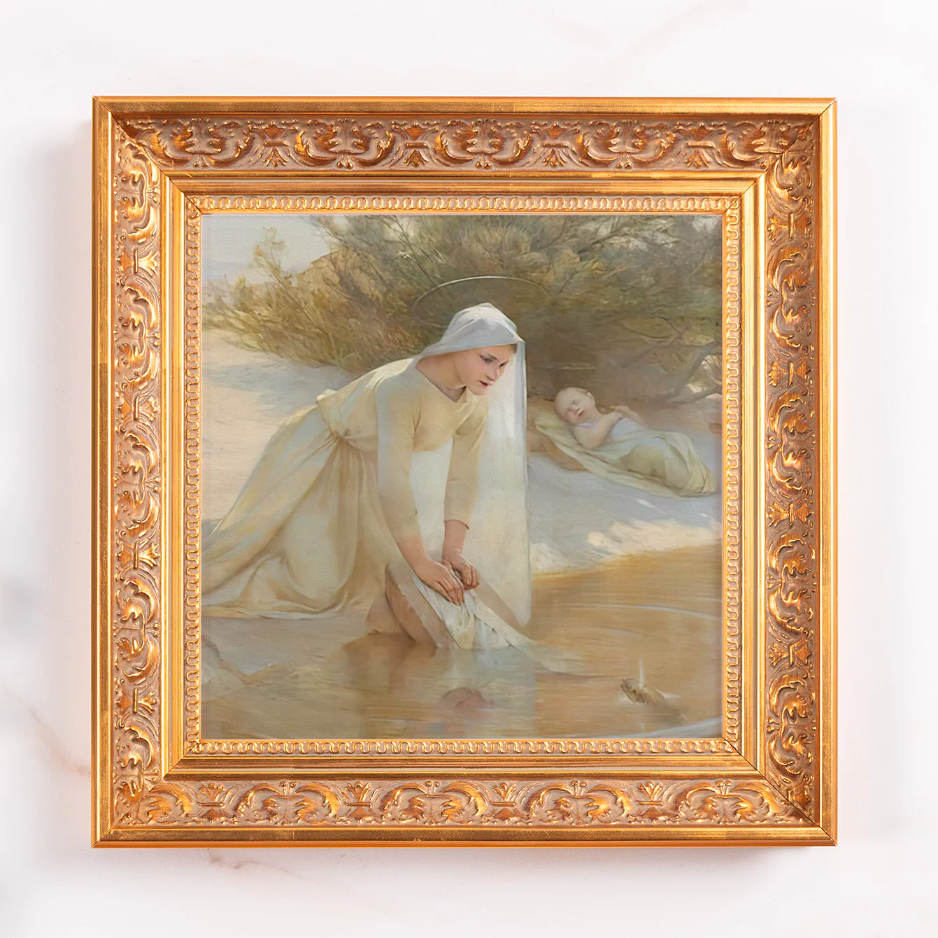Our Lady of the Waters Framed Canvas - Sacred Mini Collection - Image 2