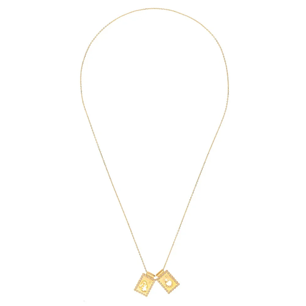 Our Lady & Sacred Heart Pearl Scapular Necklace - Image 2