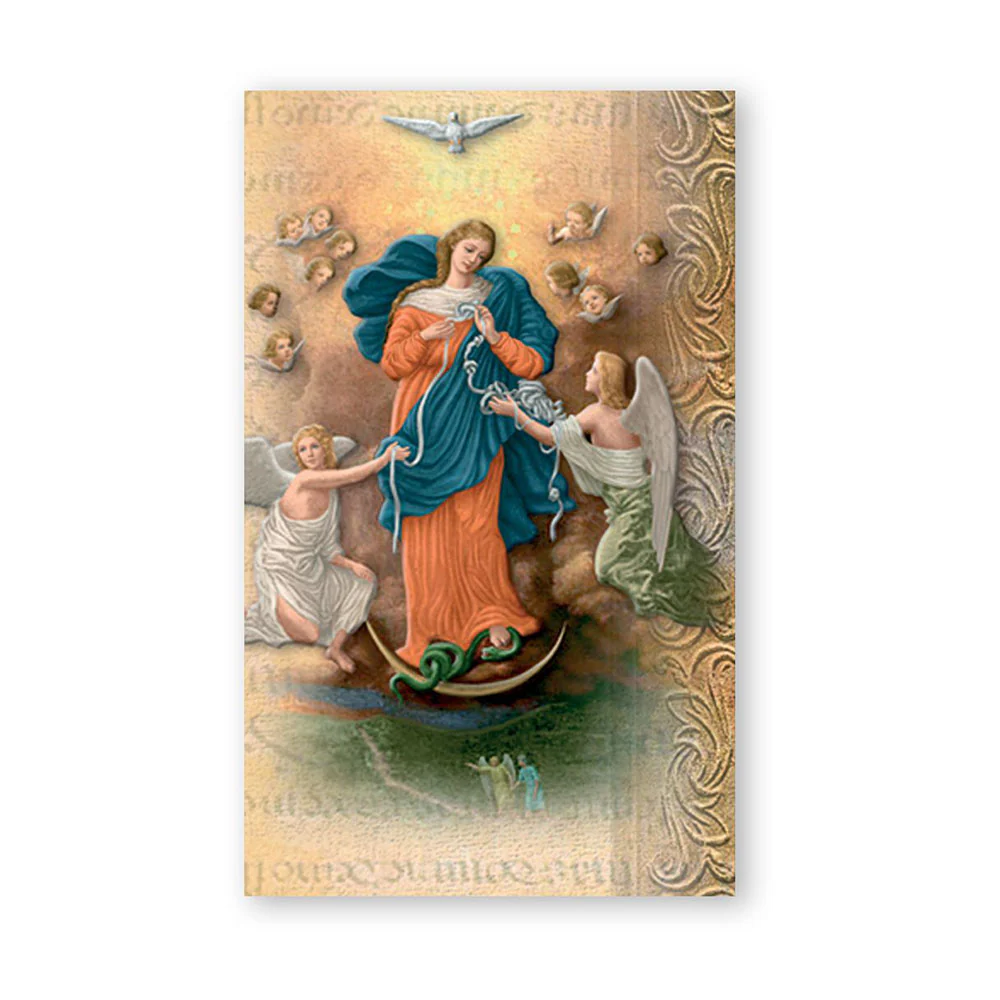 Our Lady Undoer of Knots - Mini Lives of the Saints Folded Prayer Card