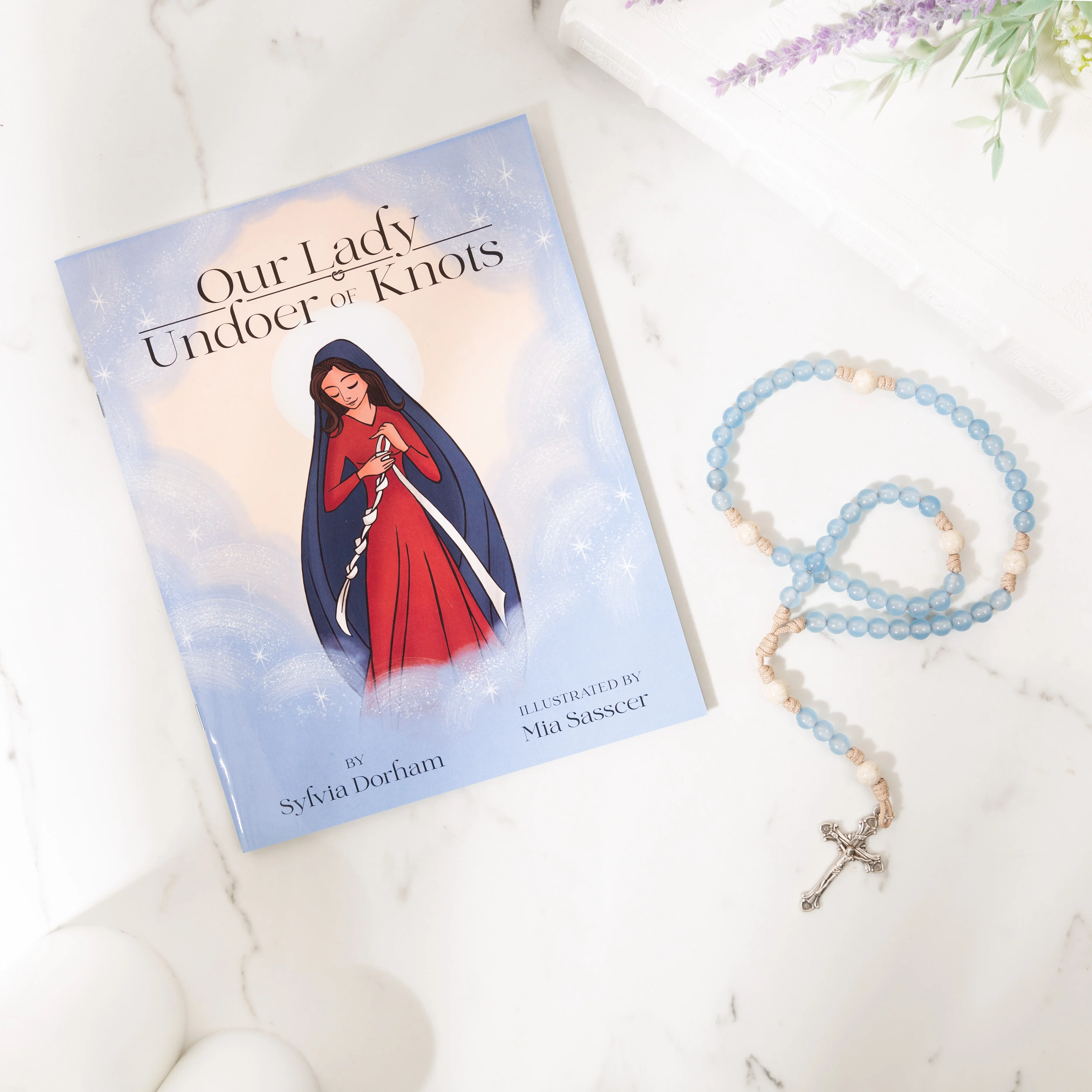 Our Lady Undoer of Knots & Our Lady Undoer of Knots Paracord Rosary (2 Piece Set)