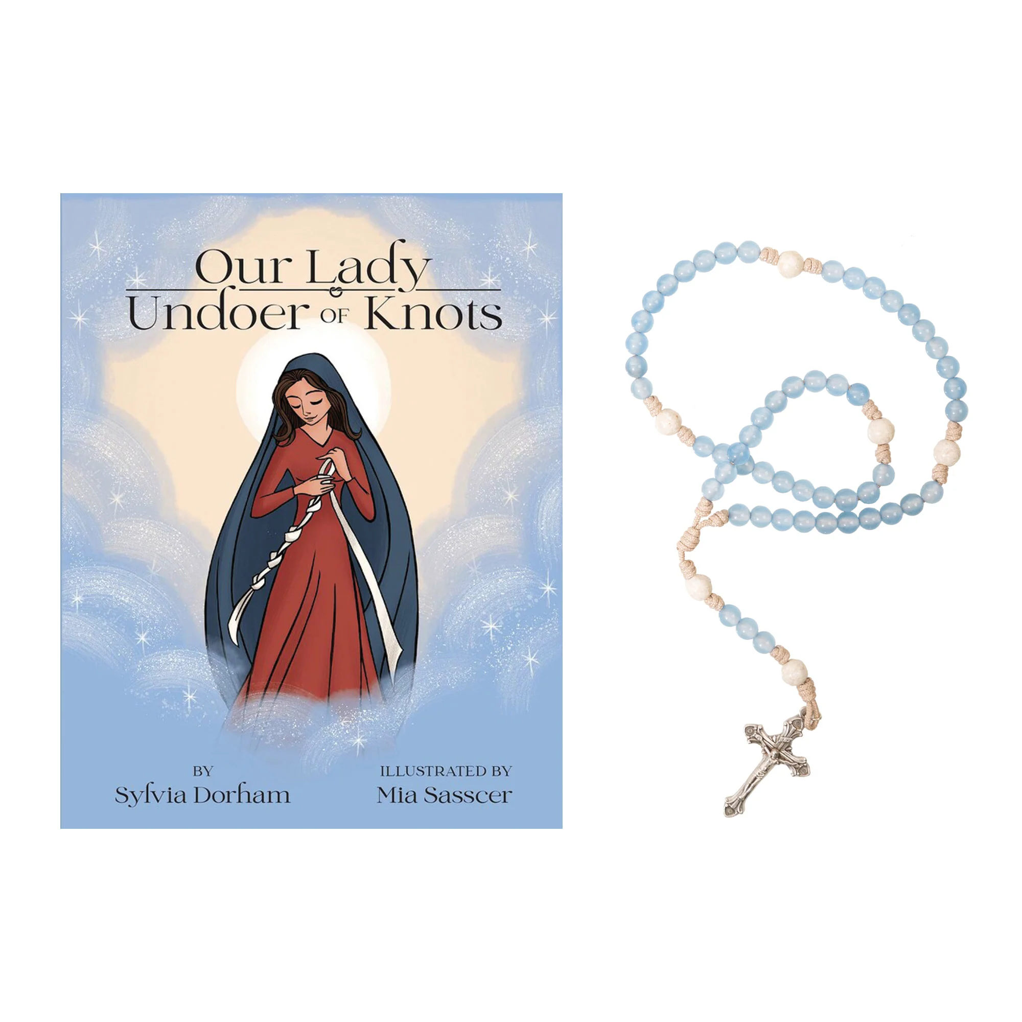 Our Lady Undoer of Knots & Our Lady Undoer of Knots Paracord Rosary (2 Piece Set) - Image 2