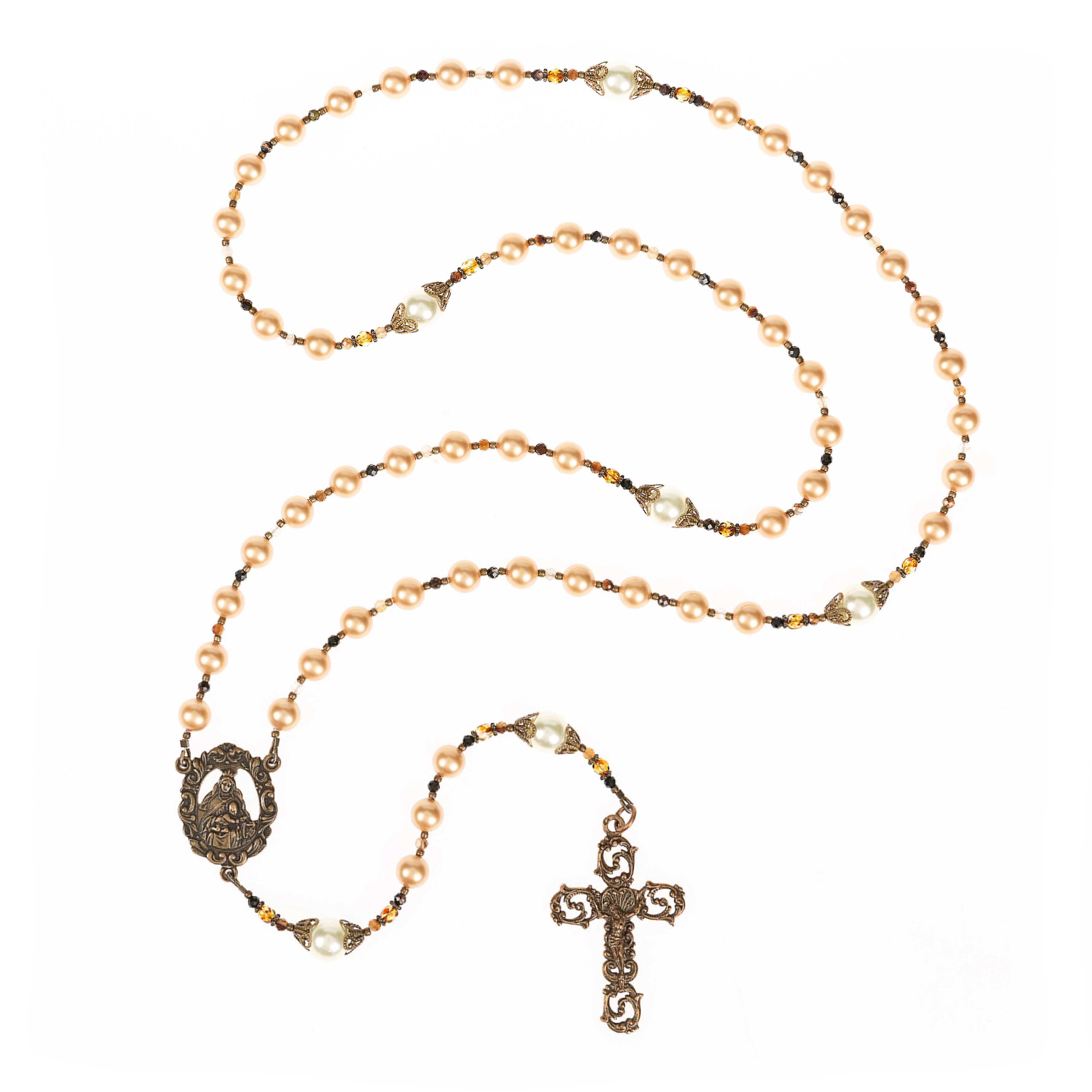 Our Lady's Golden Pearl Rosary - Catholic Company Rosary of the Year 2024 - Image 3