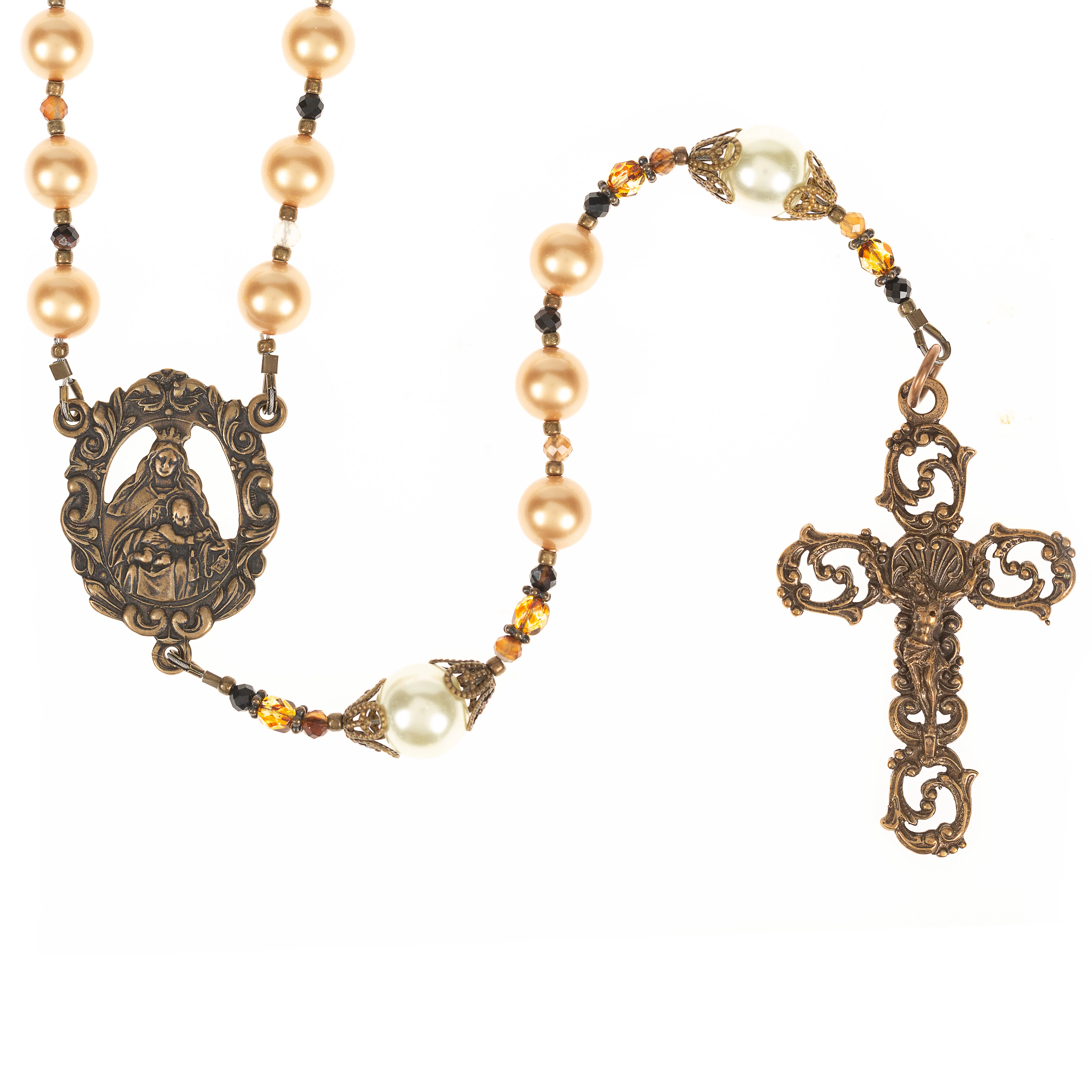 Our Lady's Golden Pearl Rosary - Catholic Company Rosary of the Year 2024 - Image 5