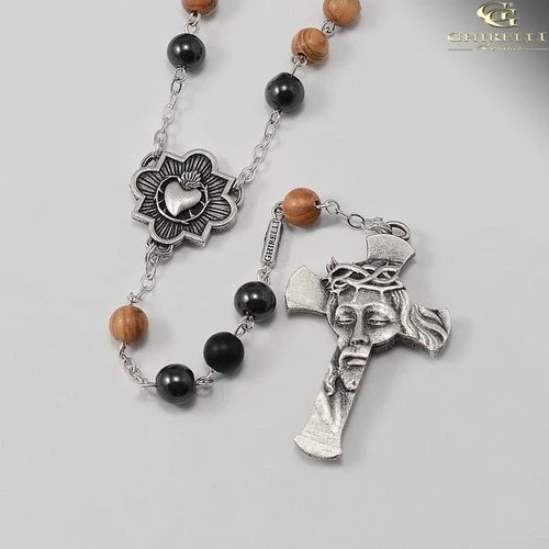 Passion of Christ Olive Wood Rosary - Image 4