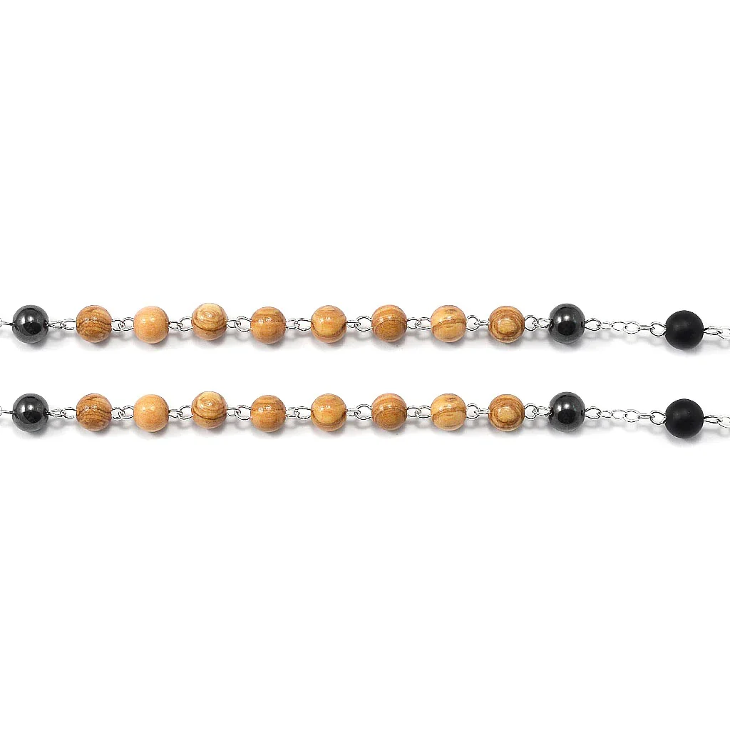 Passion of Christ Olive Wood Rosary - Image 7