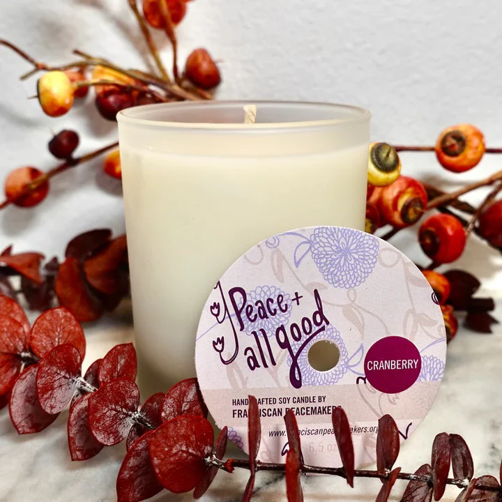 Peace & All Good Cranberry Soy Candle - 6.5 oz